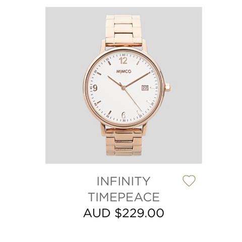 Mimco rose gold discount watch