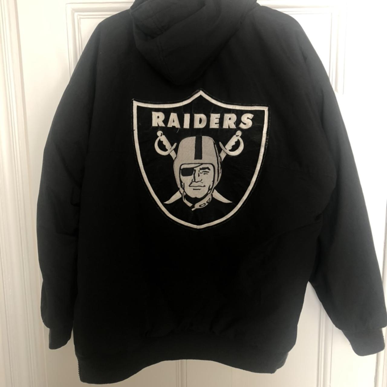 Vintage Reebok Oakland Raiders Puffer Jacket *may - Depop