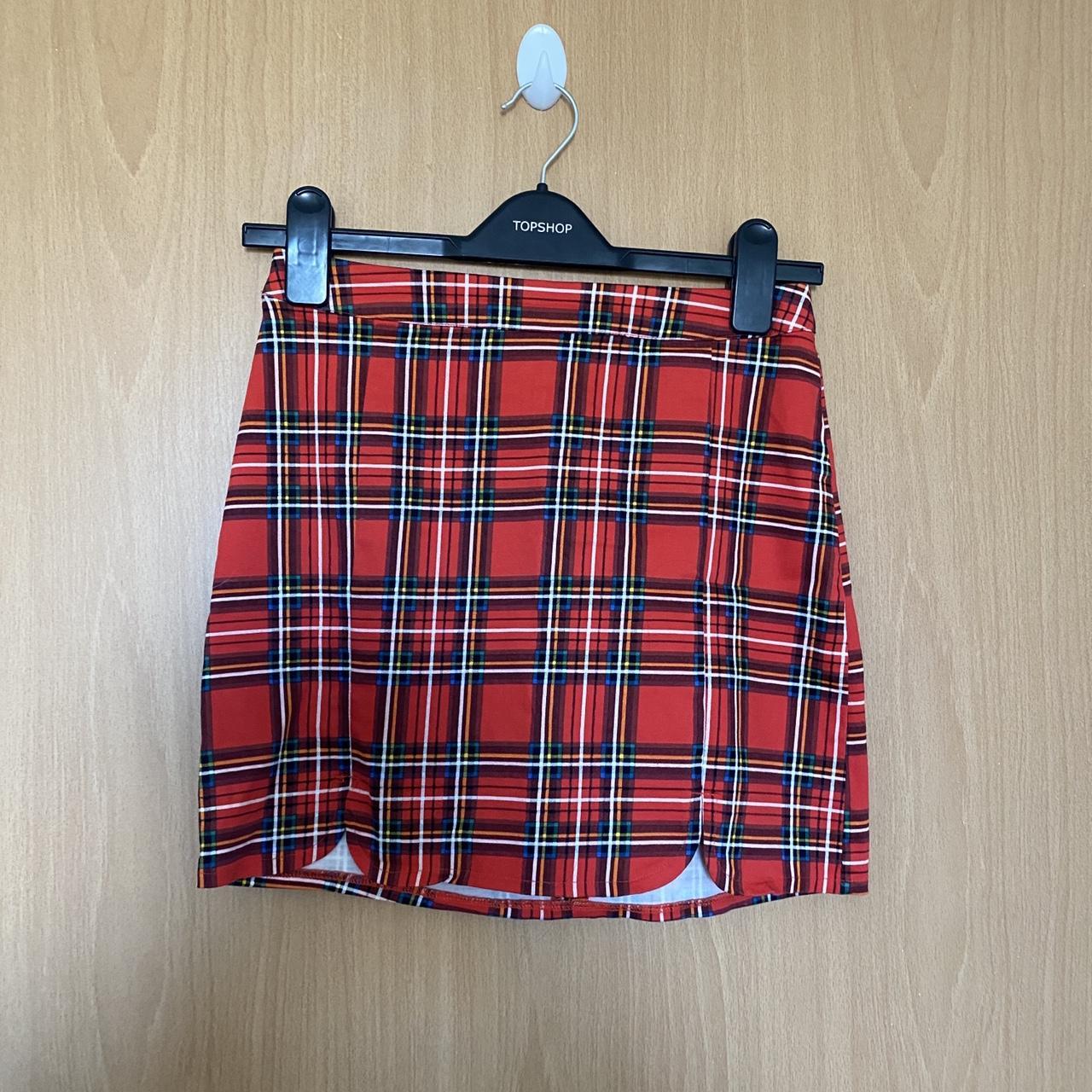 H&M Women's Red Skirt Depop