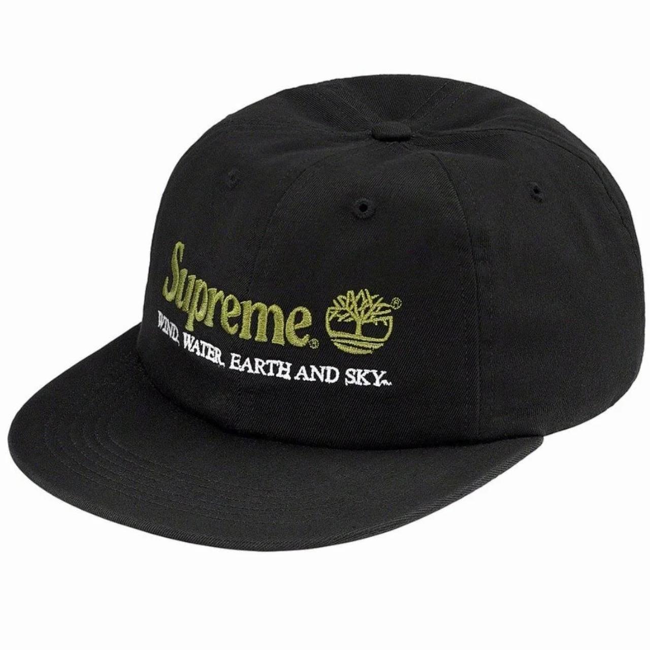 Supreme Timberland 6-Panel Black Hat, Condition:...