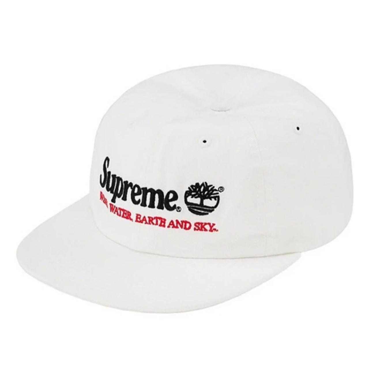 Supreme Timberland 6-Panel White Hat Condition:... - Depop