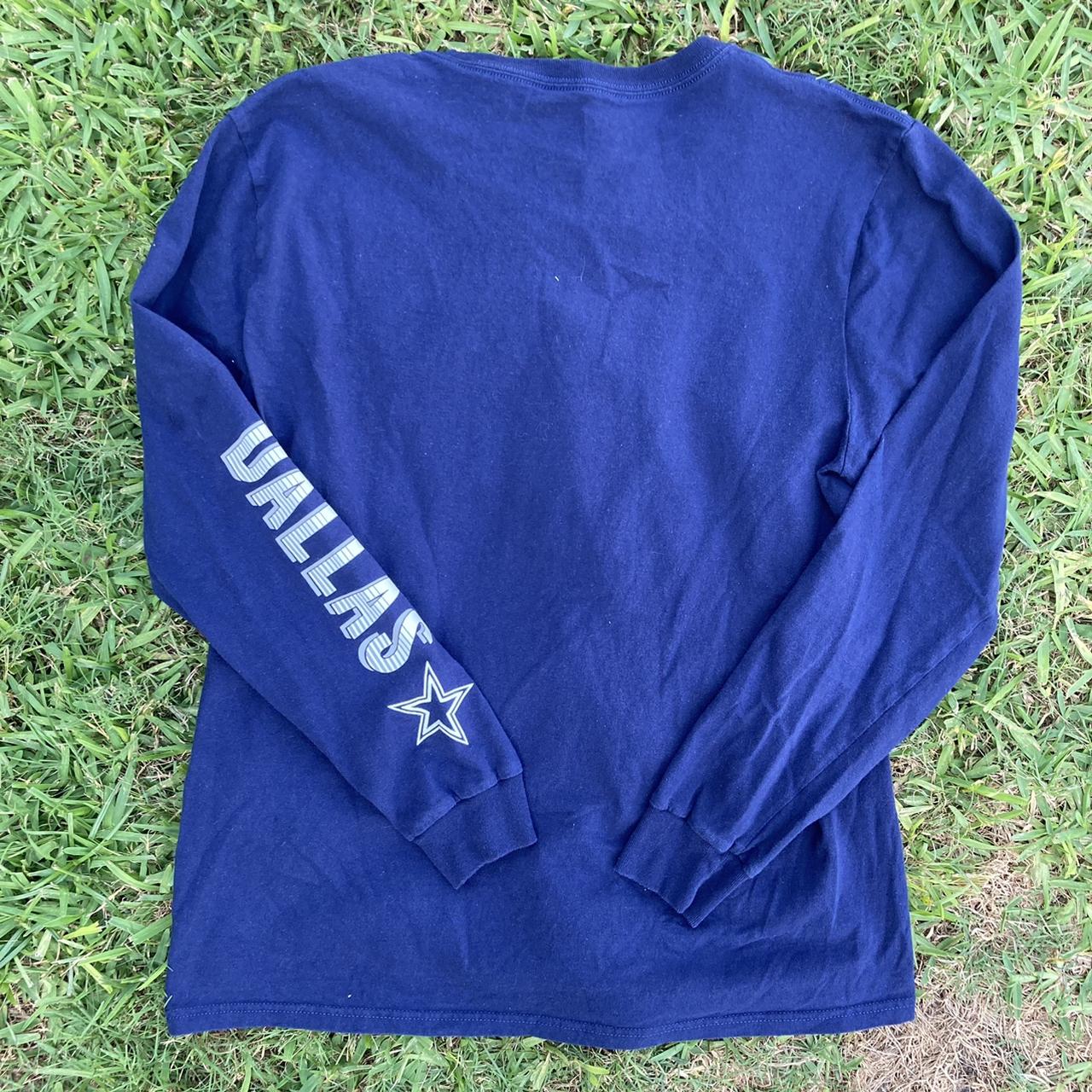 🏈 OFFICIAL NFL DALLAS COWBOYS NAVY BLUE LONG SLEEVED... Depop