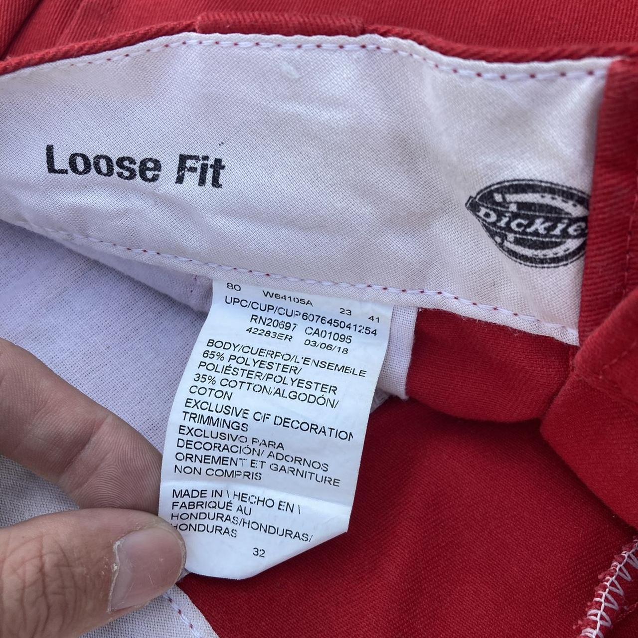 🔨 DICKIES WORKWEAR CRIMSON RED EXTRA LONG AND BAGGY... Depop