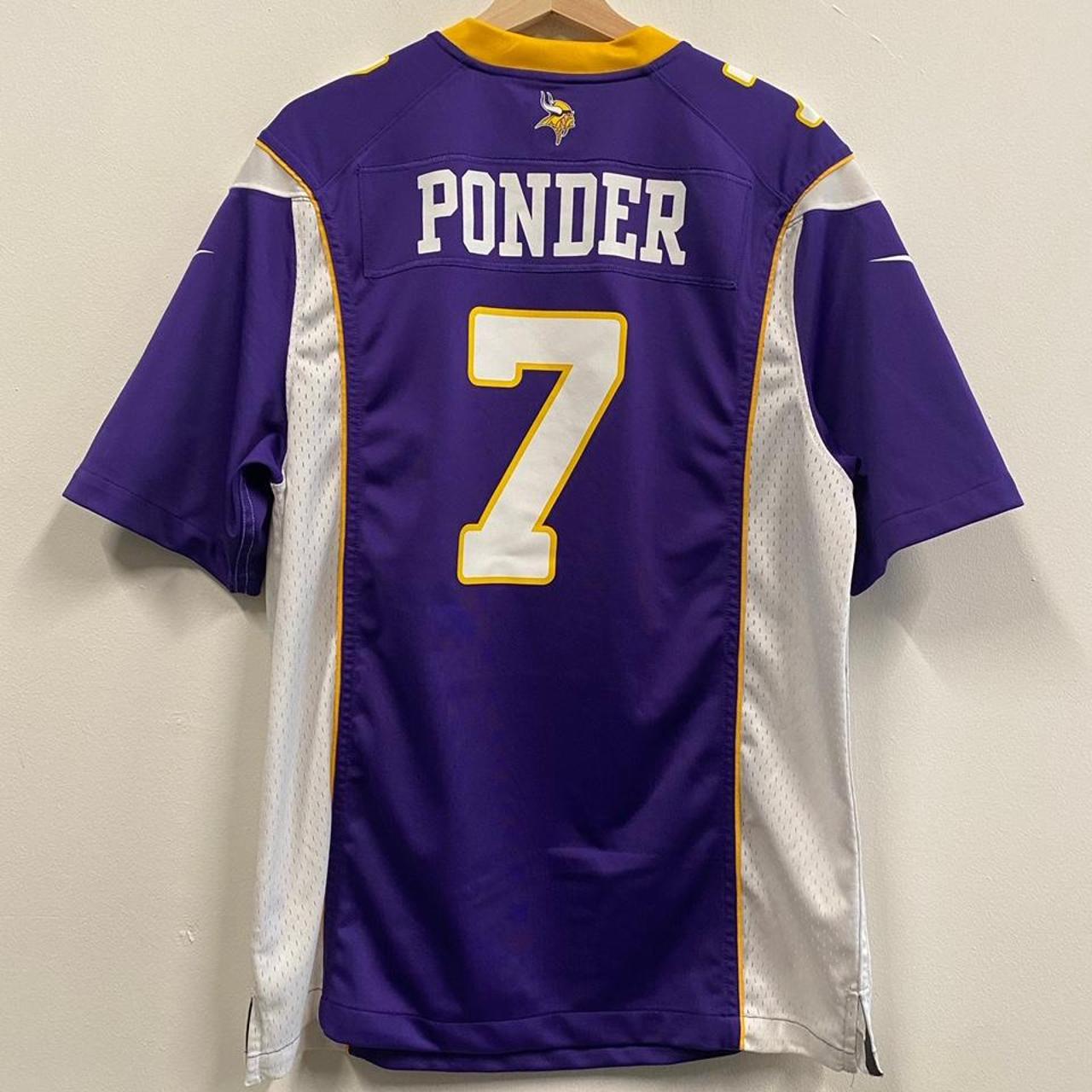 NFL Minnesota Vikings jersey Ponder #7 Nike Game - Depop