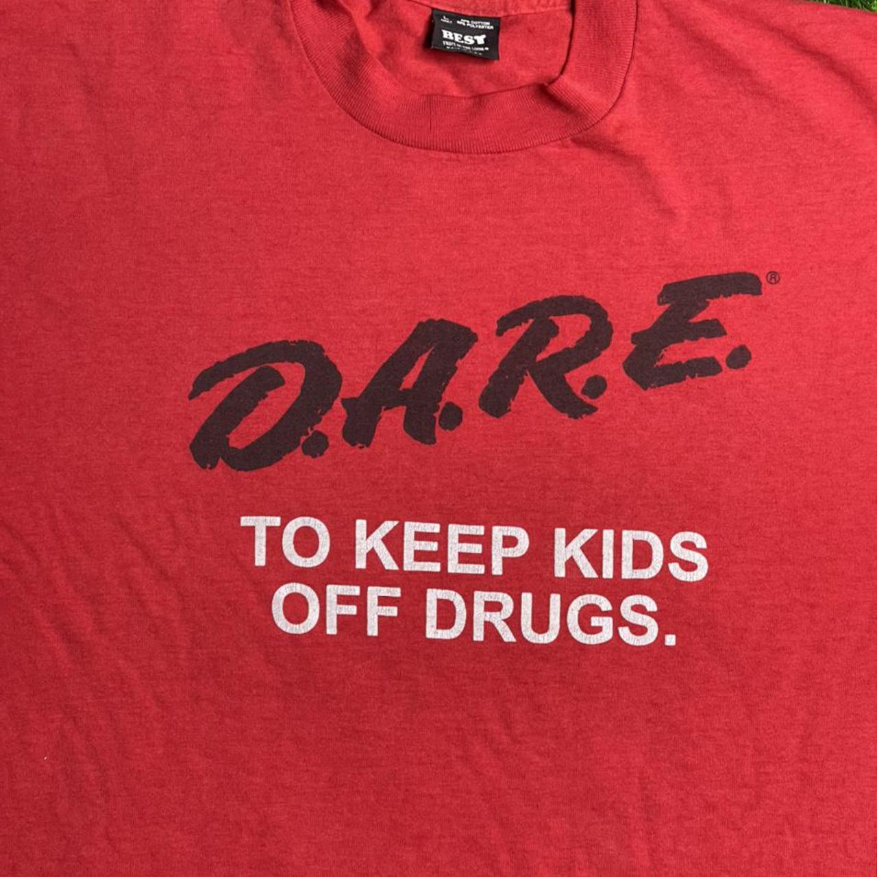 Vintage DARE to keep kids off drugs t-shirt 90’s... - Depop