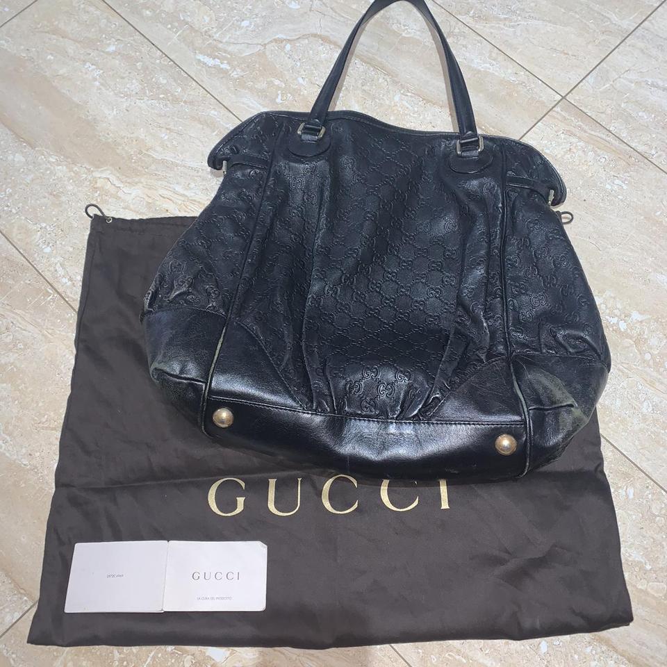 authentic gucci paper bag dark brown and gold gucci - Depop