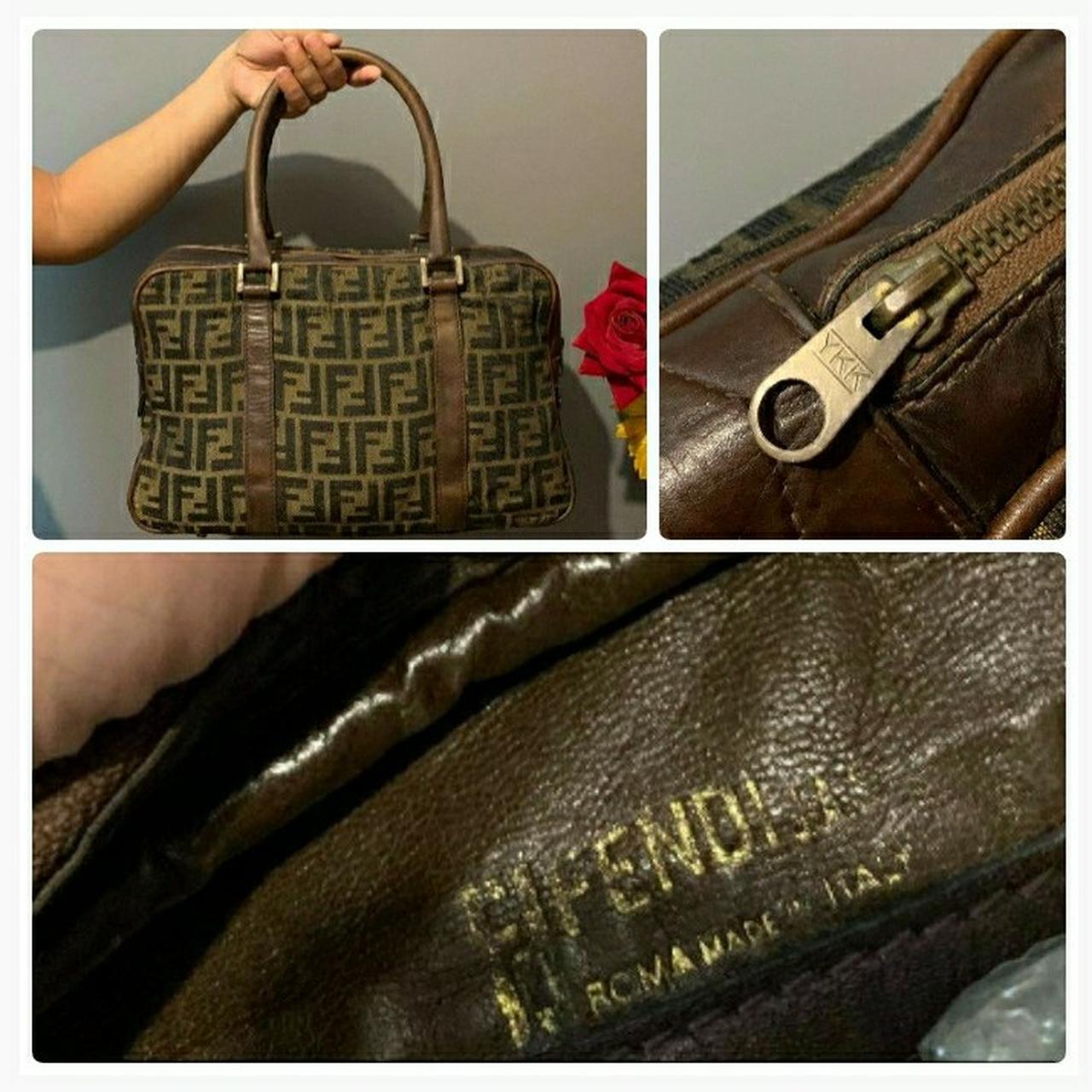 Authentic Vintage Fendi zucca Boston bag Condition: - Depop