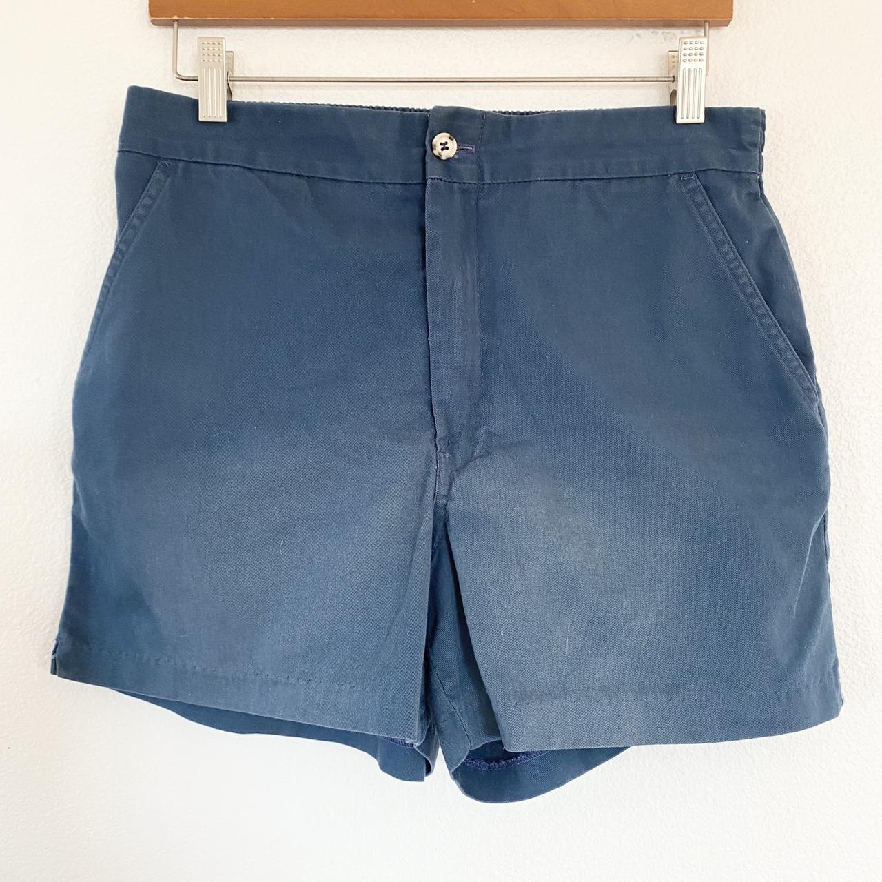 American Vintage Men's Navy Shorts | Depop