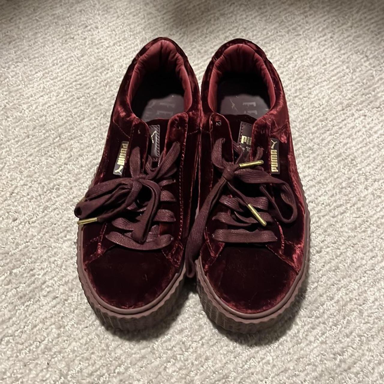 Burgundy fenty puma creepers online