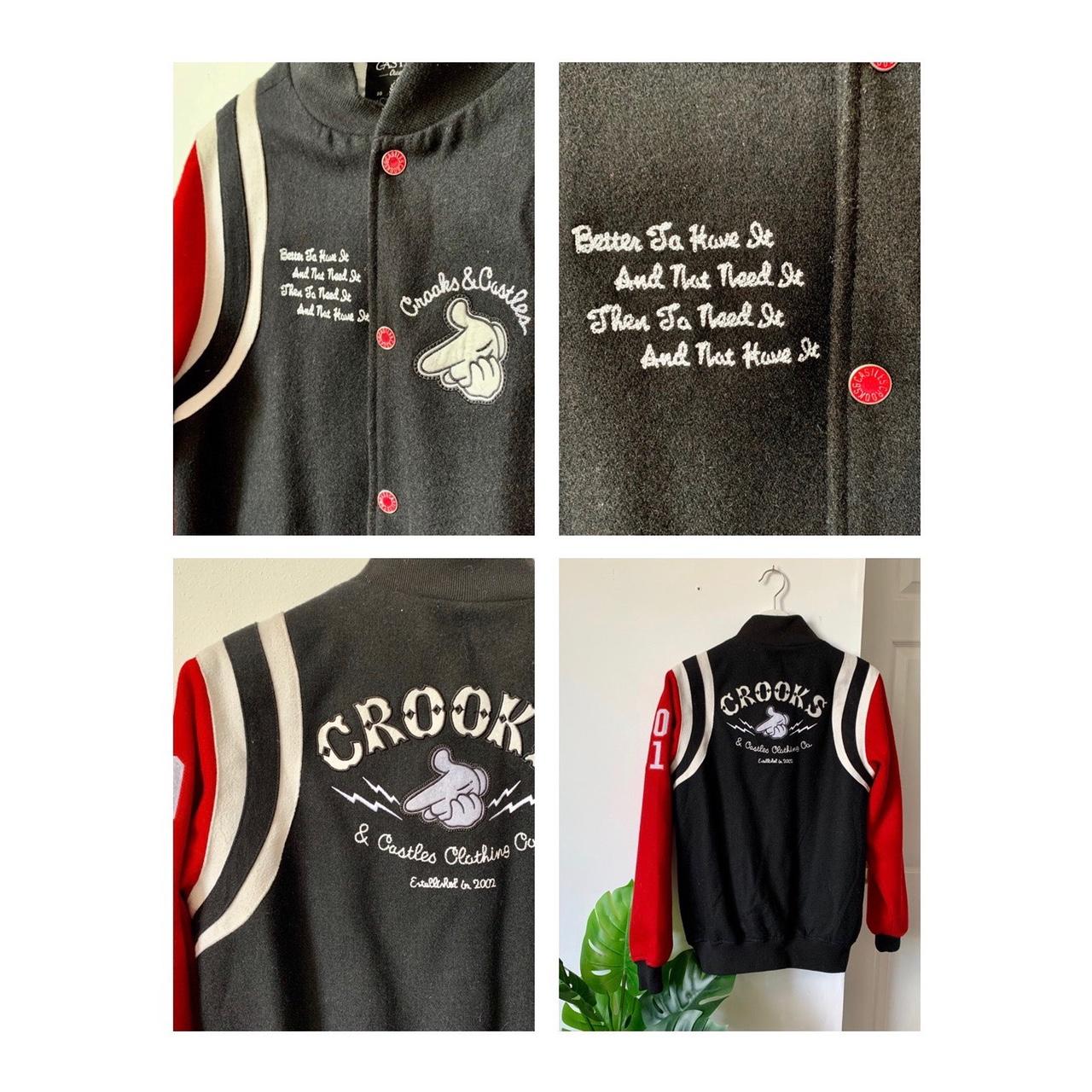 Crooks & Castles Airgun Letterman varsity style | Depop Crooks & Castles Airgun Letterman varsity style | Depop