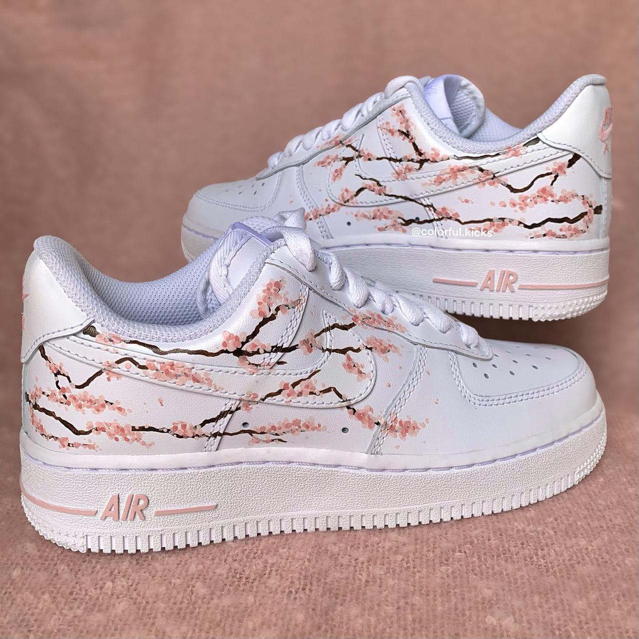 nike cherry blossom air force 1