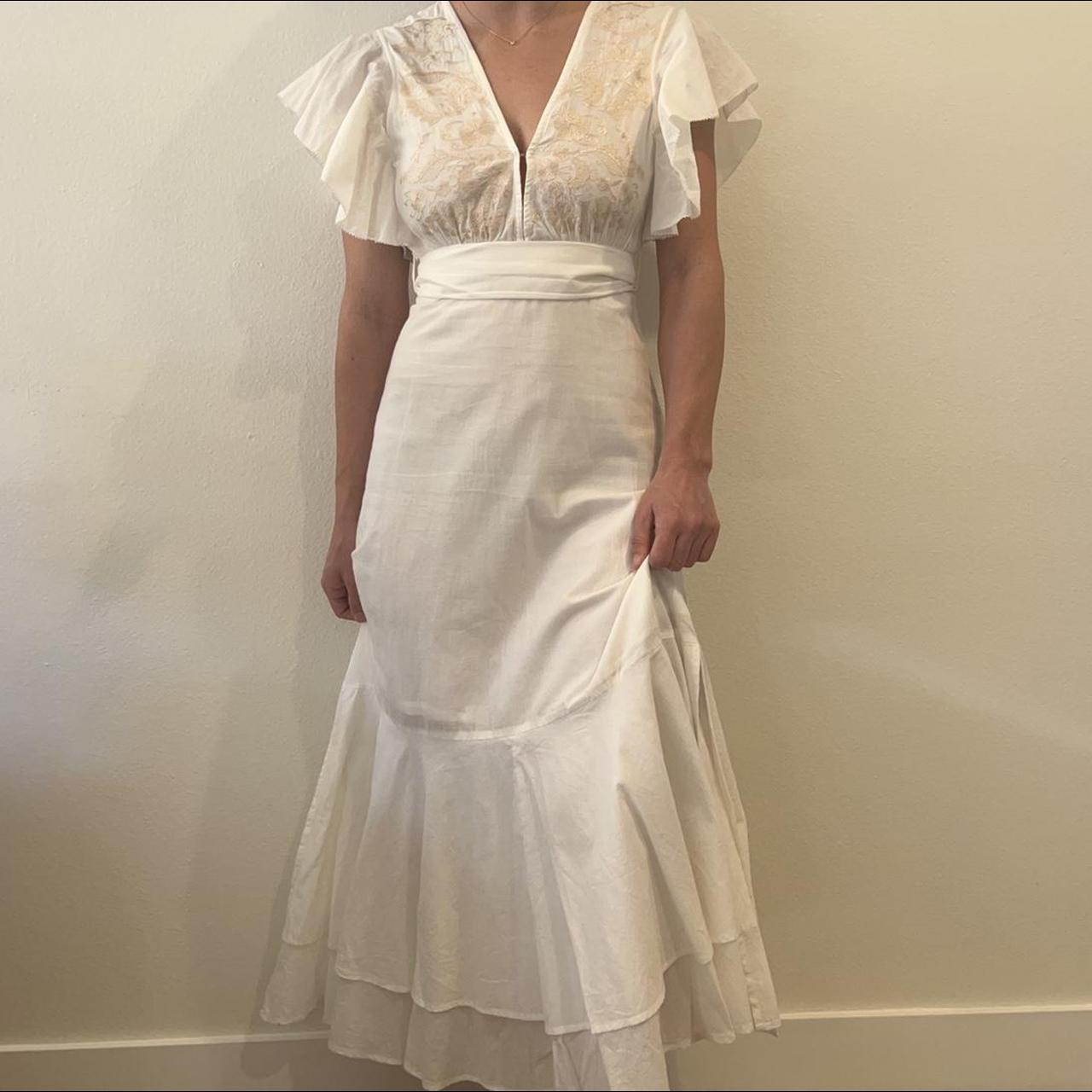 CLEOBELLA SUMMER MIDI WHITE DRESS #bridalshower... - Depop