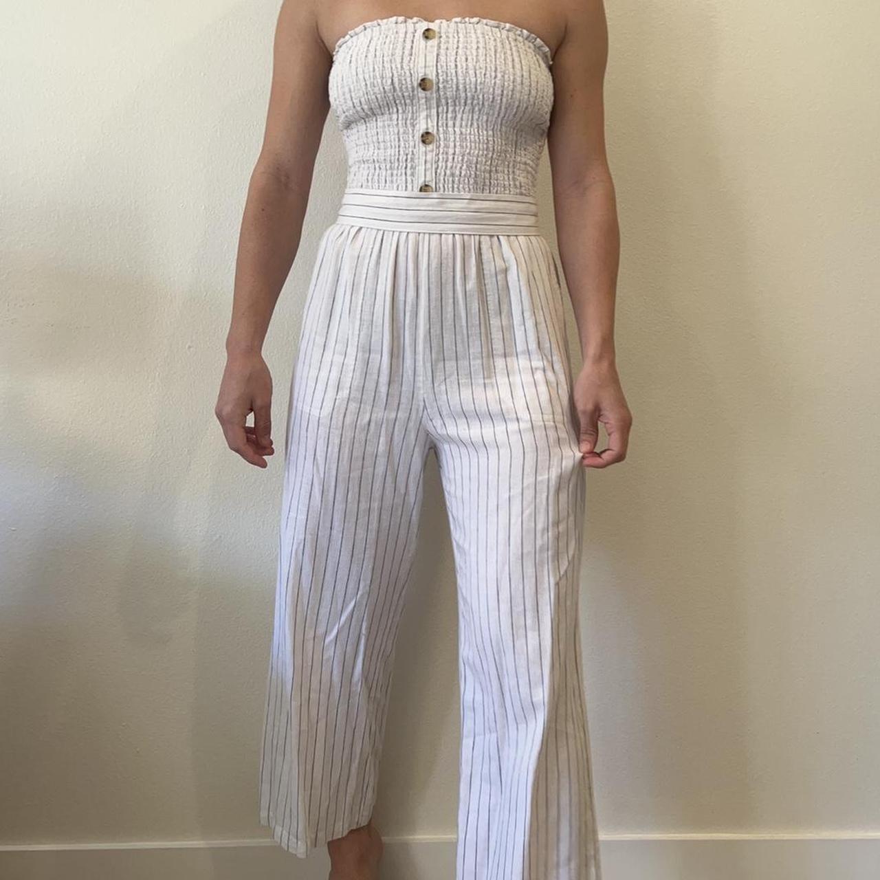 Abercrombie striped fashion jumpsuit