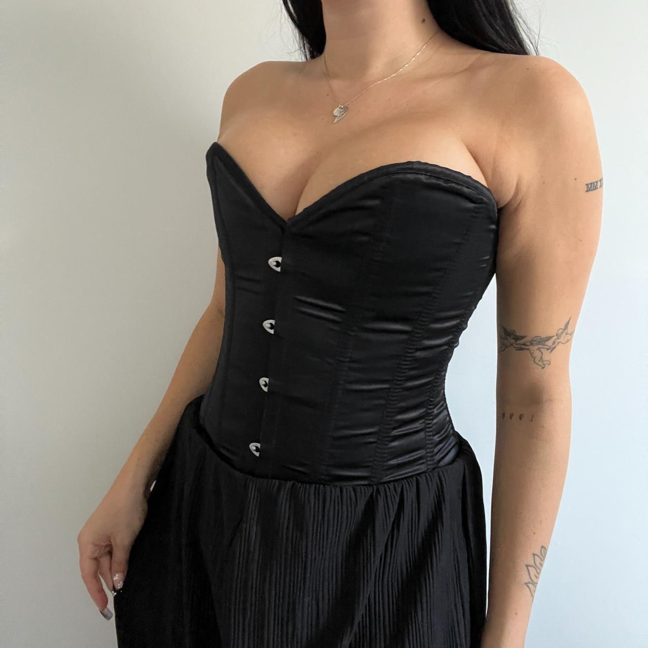 Black bustier corsets