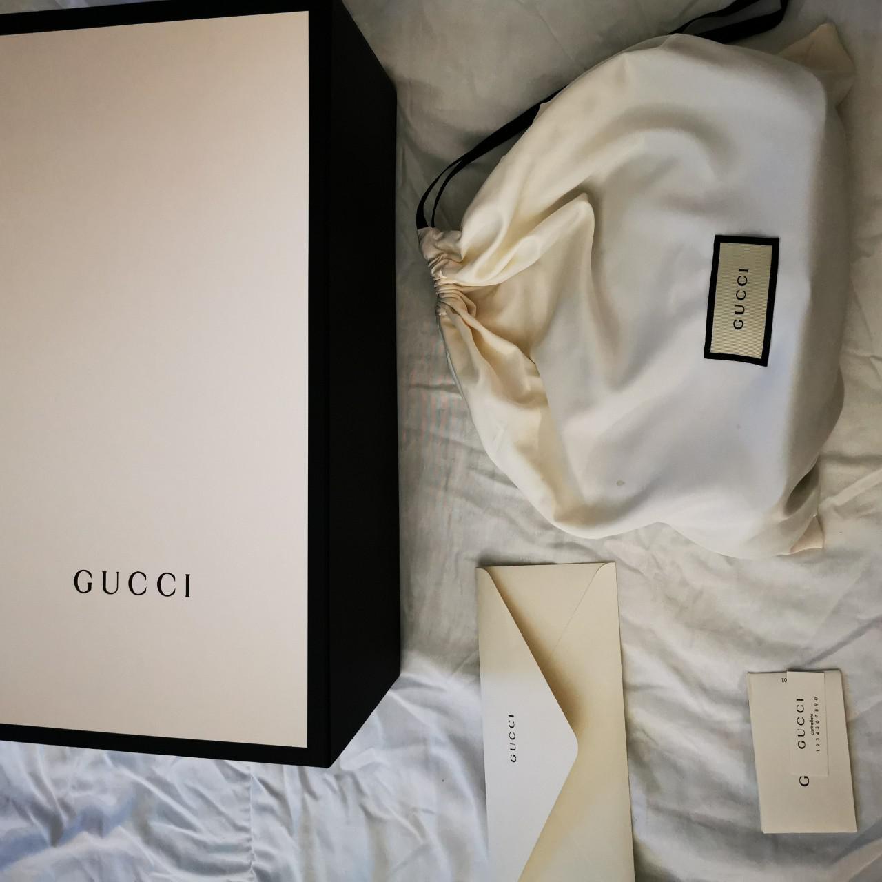 Gucci dust bag hot sale and box