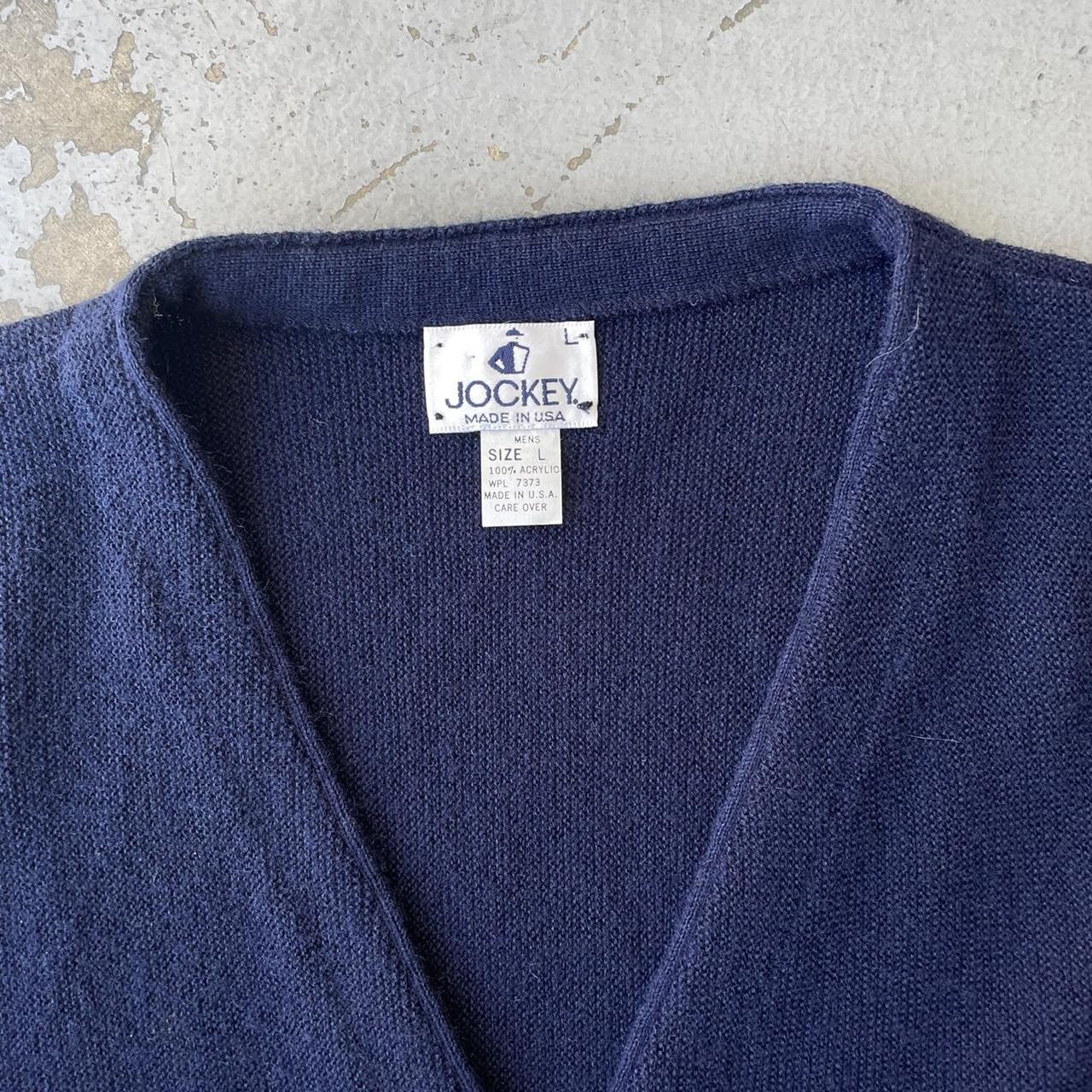 Product Image 2 - VINTAGE JOCKEY NAVY BLUE CARDIGAN
MADE
