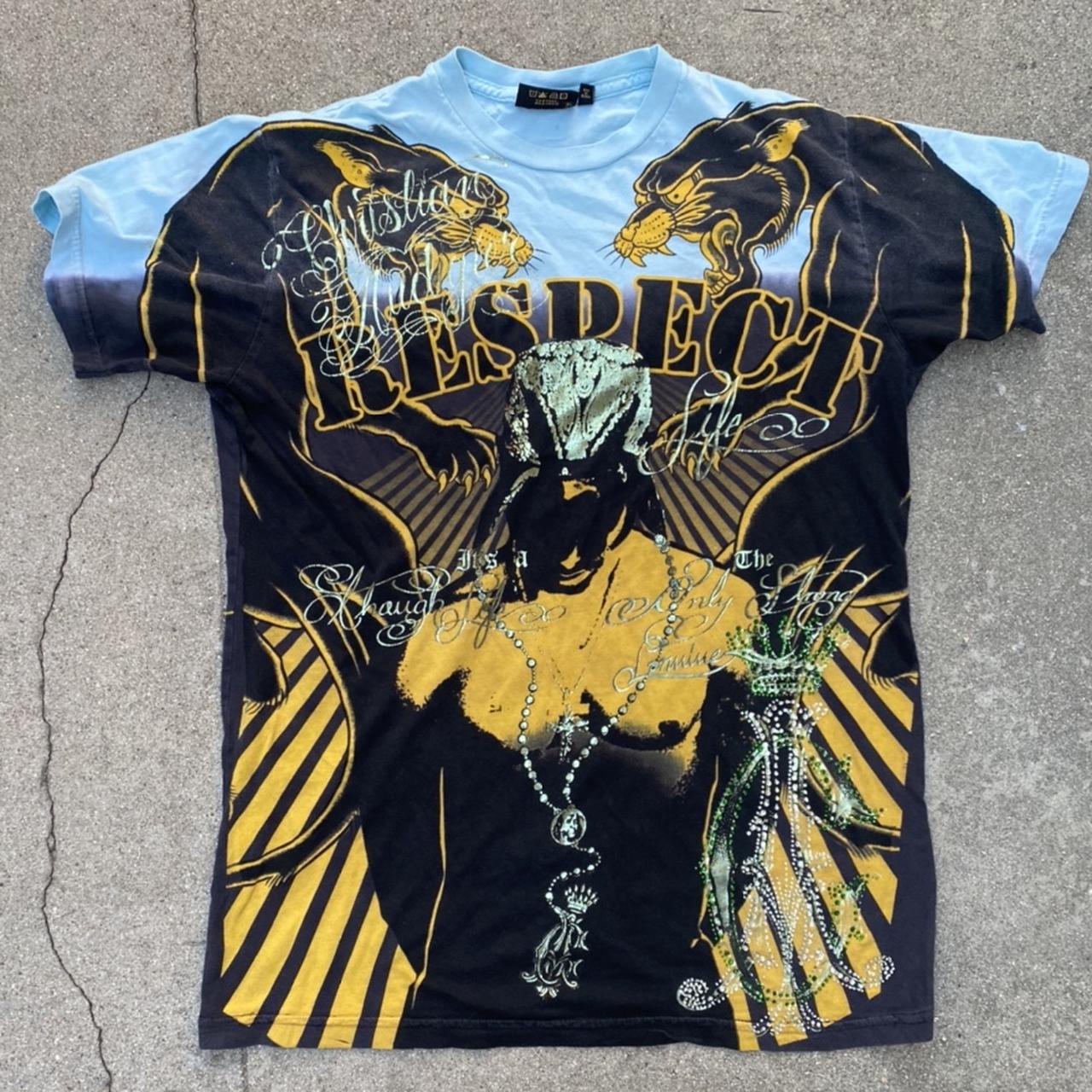 トップス Christian Audigier double sleeve shirt トップス Christian Audigier double sleeve shirt Christian