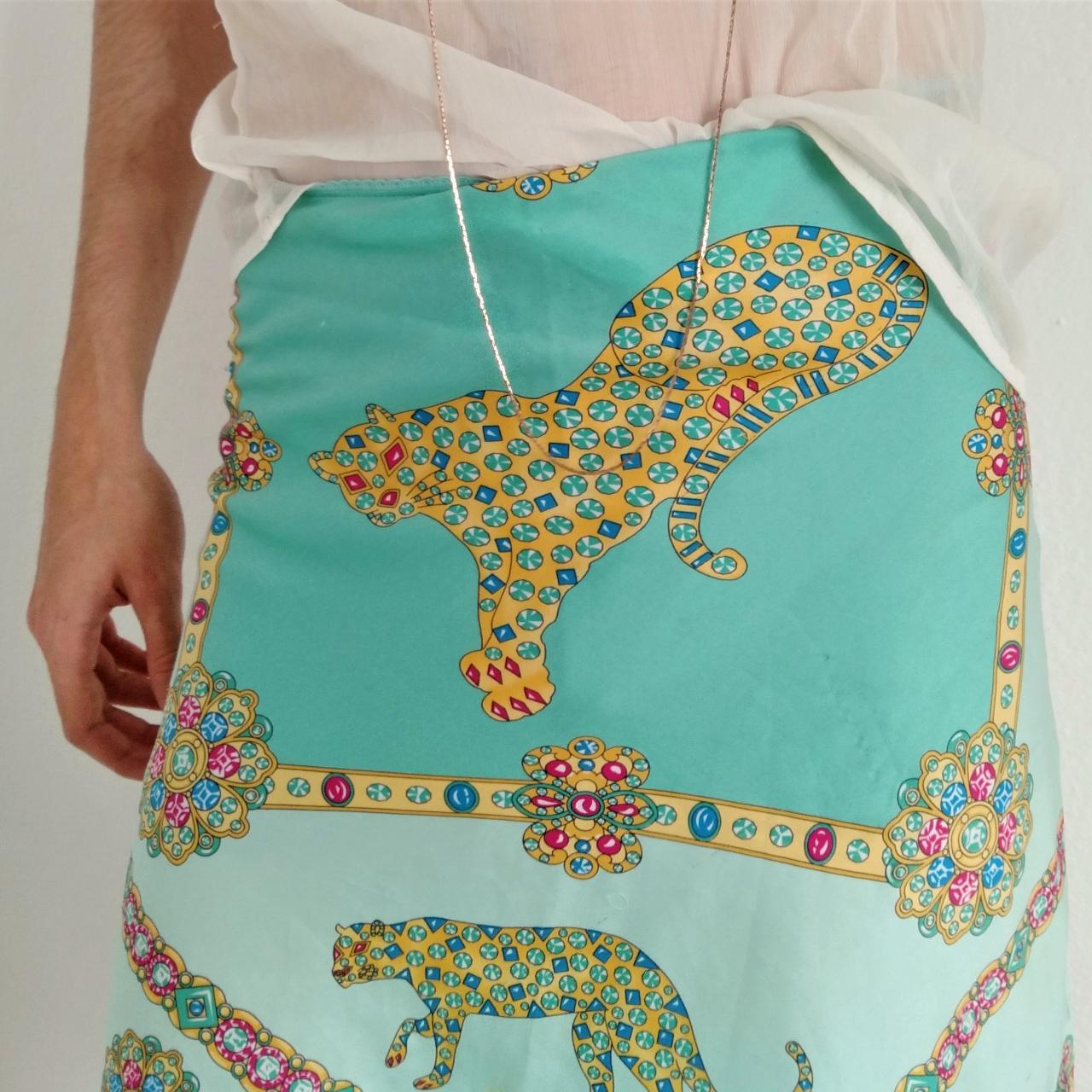 KOOKAÏ Women's Blue and Gold Skirt
