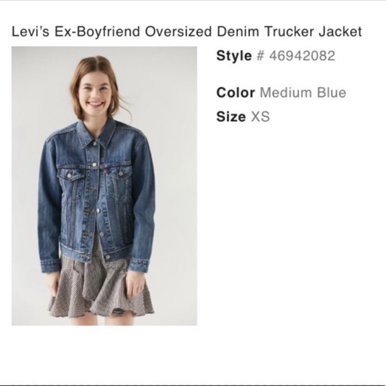 Levis ex boyfriend denim trucker clearance jacket