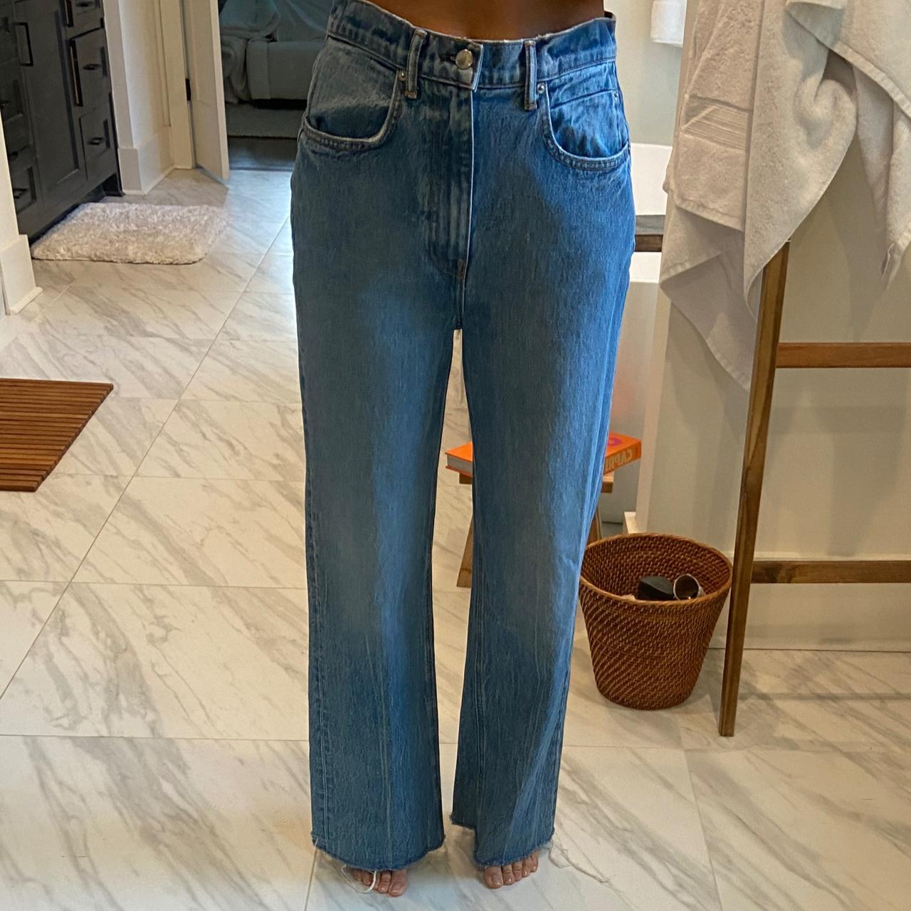 Alexander Wang Women's Blue Jeans | Depop