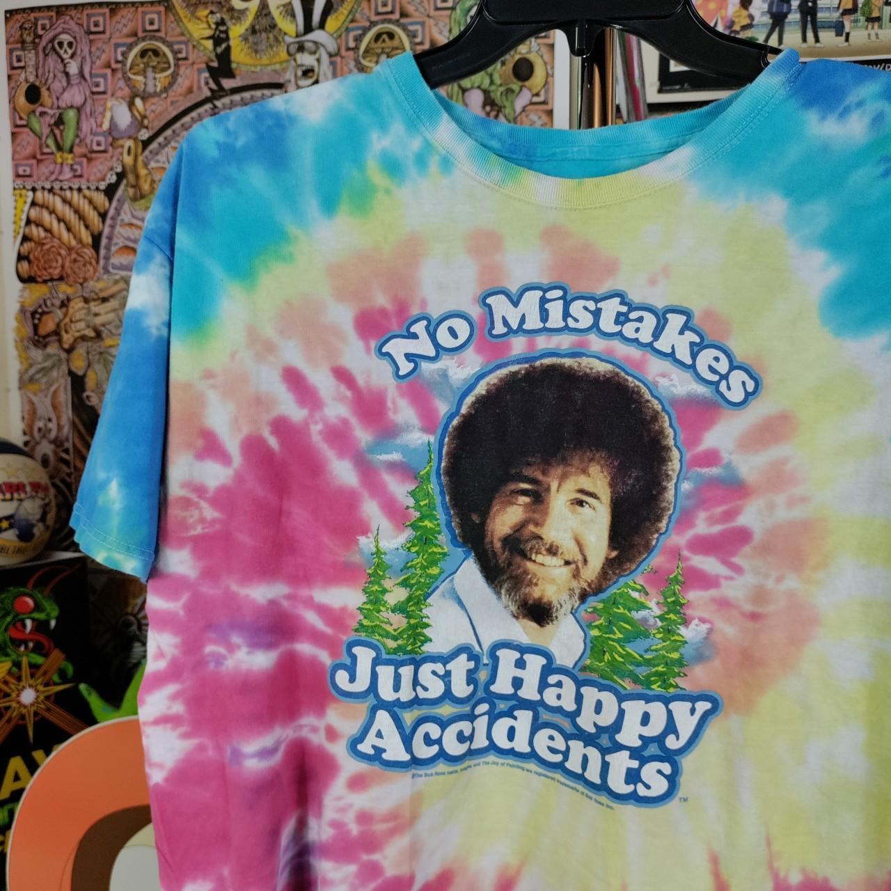 bob ross t shirt tie dye