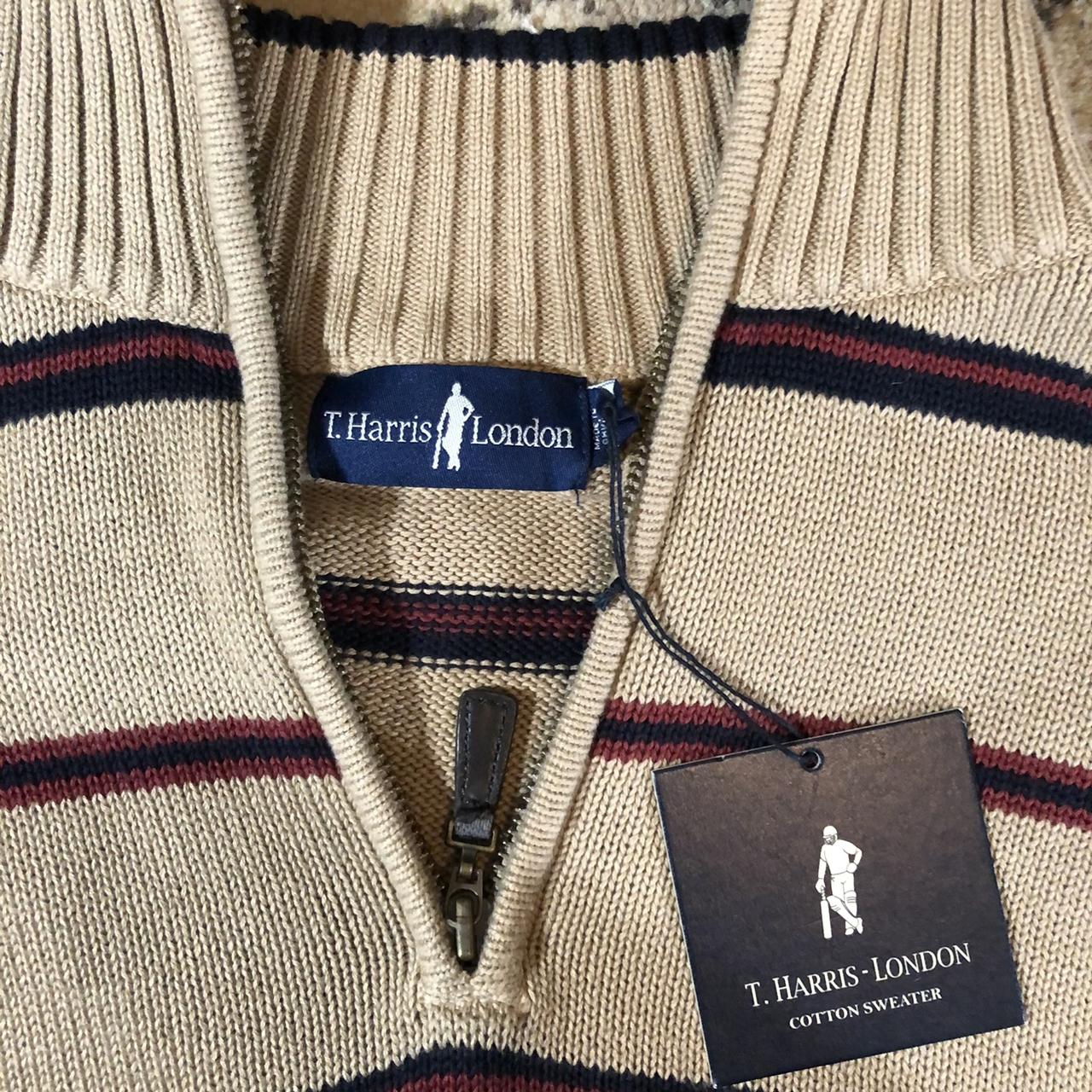 17London Men's Cream and Red Jumper (2)