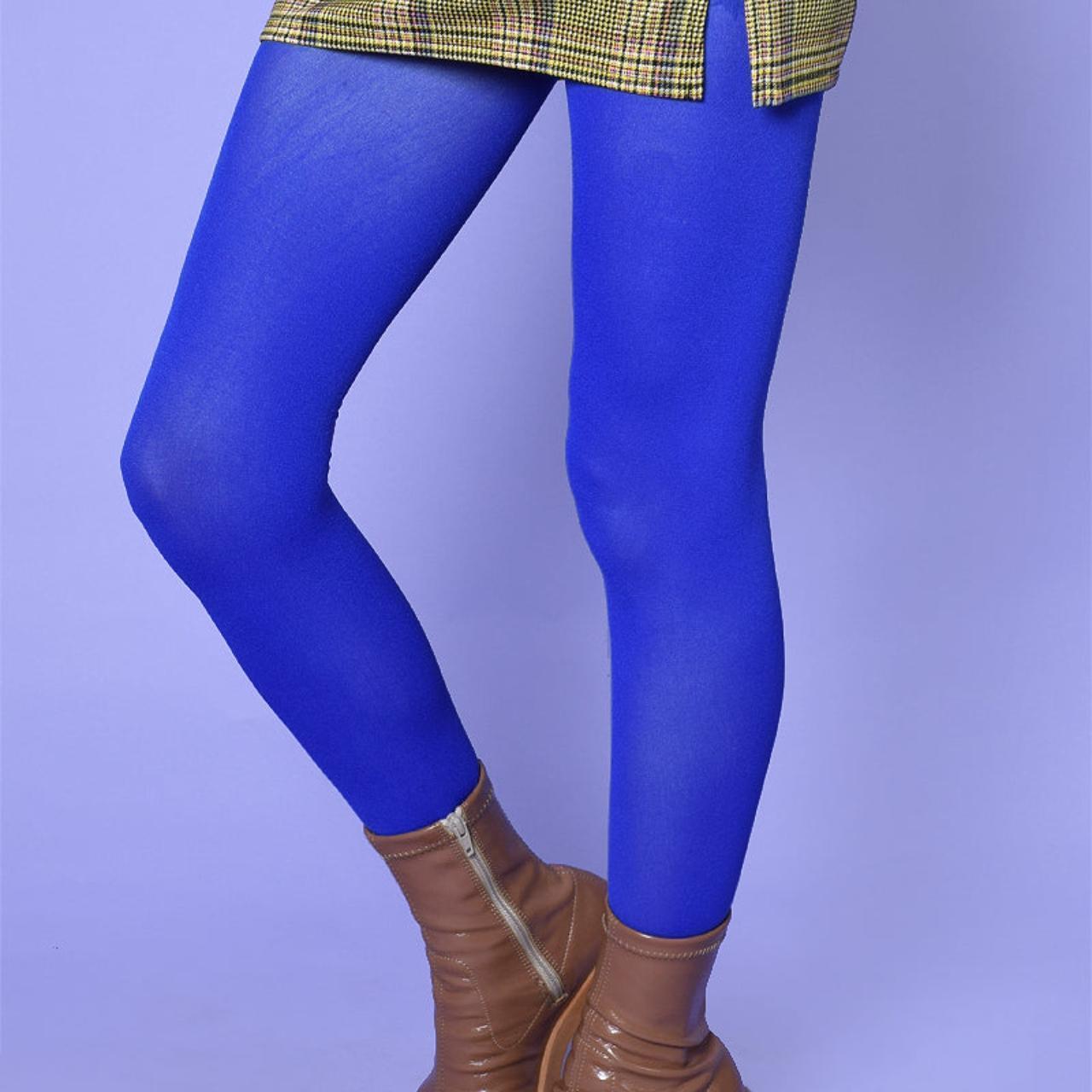 Leg Avenue Women's Blue and Purple Hosierytights Depop