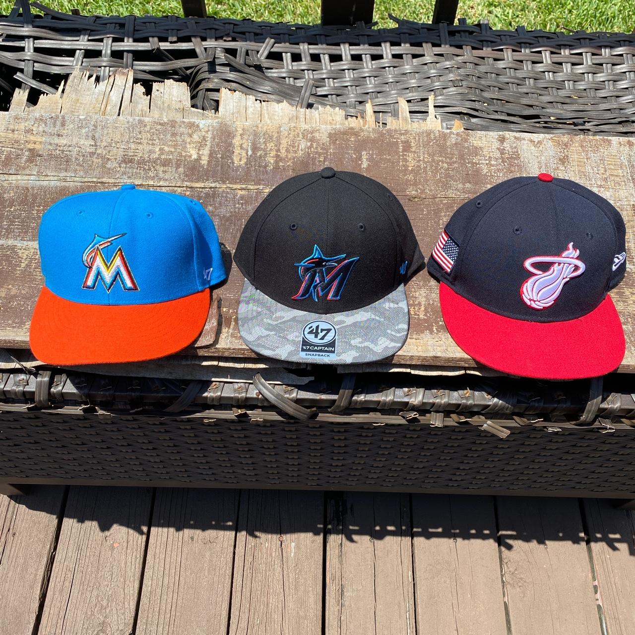 Miami Marlins 47 Snap Back Ball Cap Never Been Worn - Depop