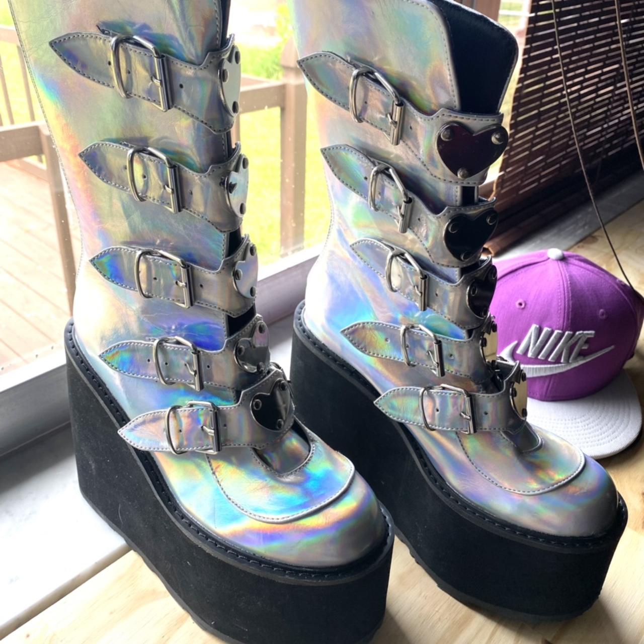 Silver heart clearance boots