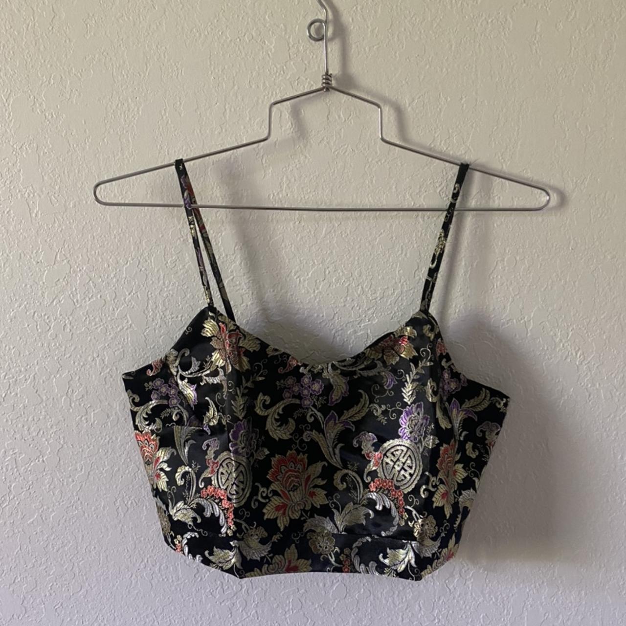 corset • has zipper in the back • satin • stitched... - Depop