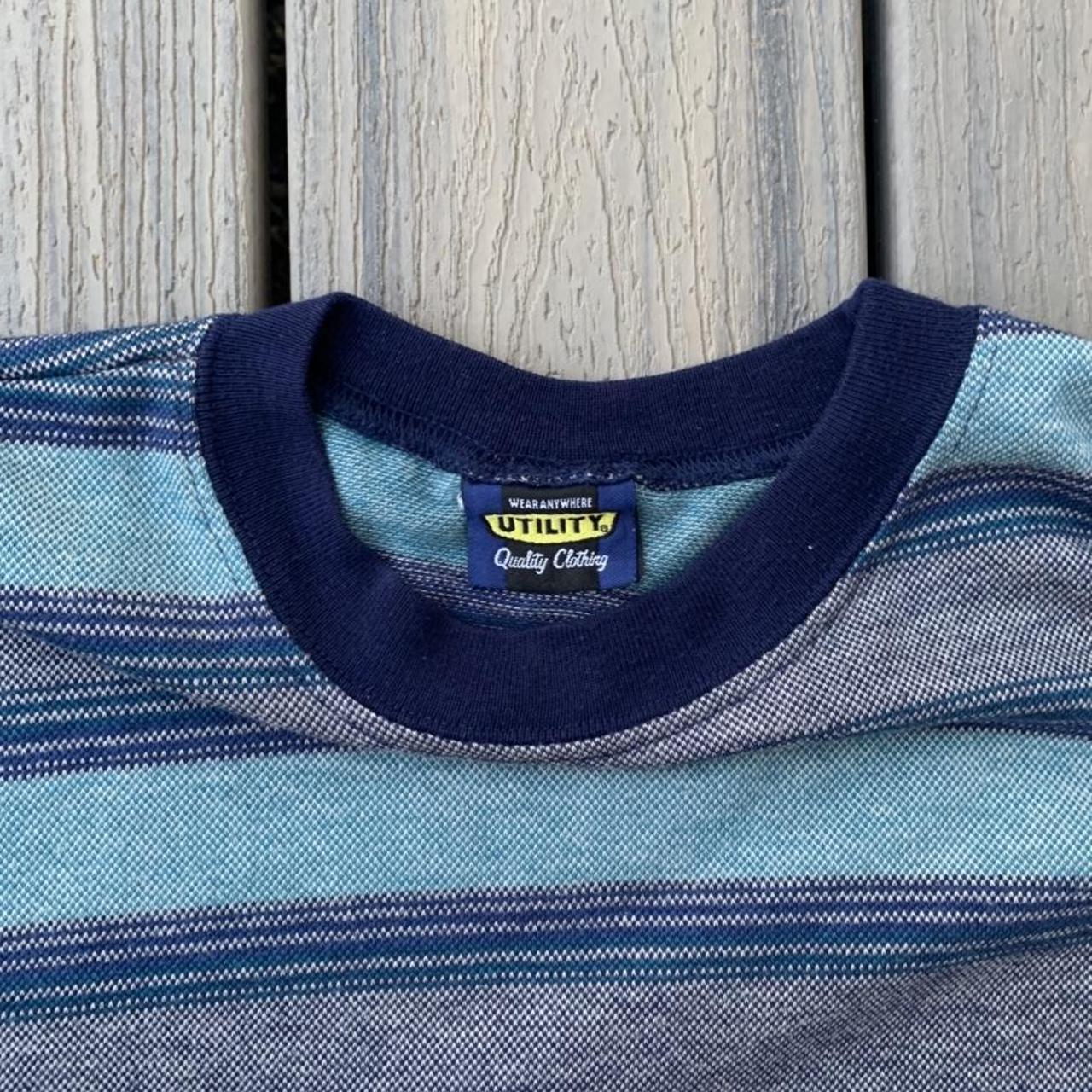 Utility Men's Blue and Yellow T-shirt (3)