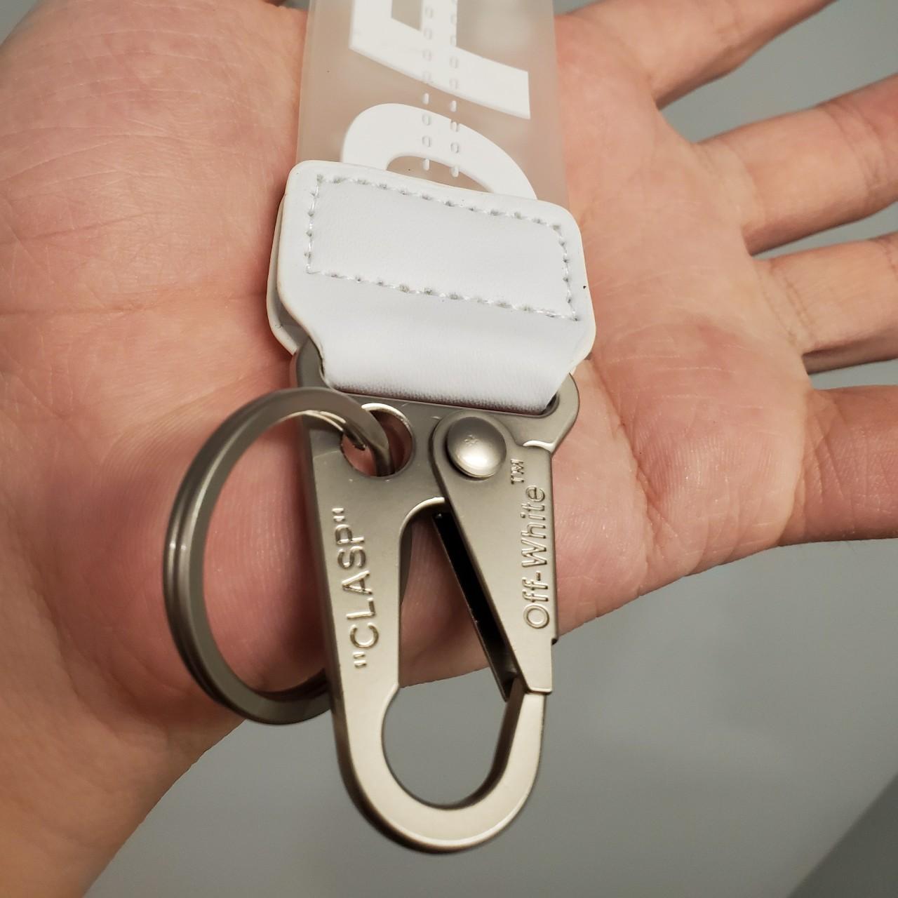 Classic Off-White Lanyard Keychain Brand New - Depop