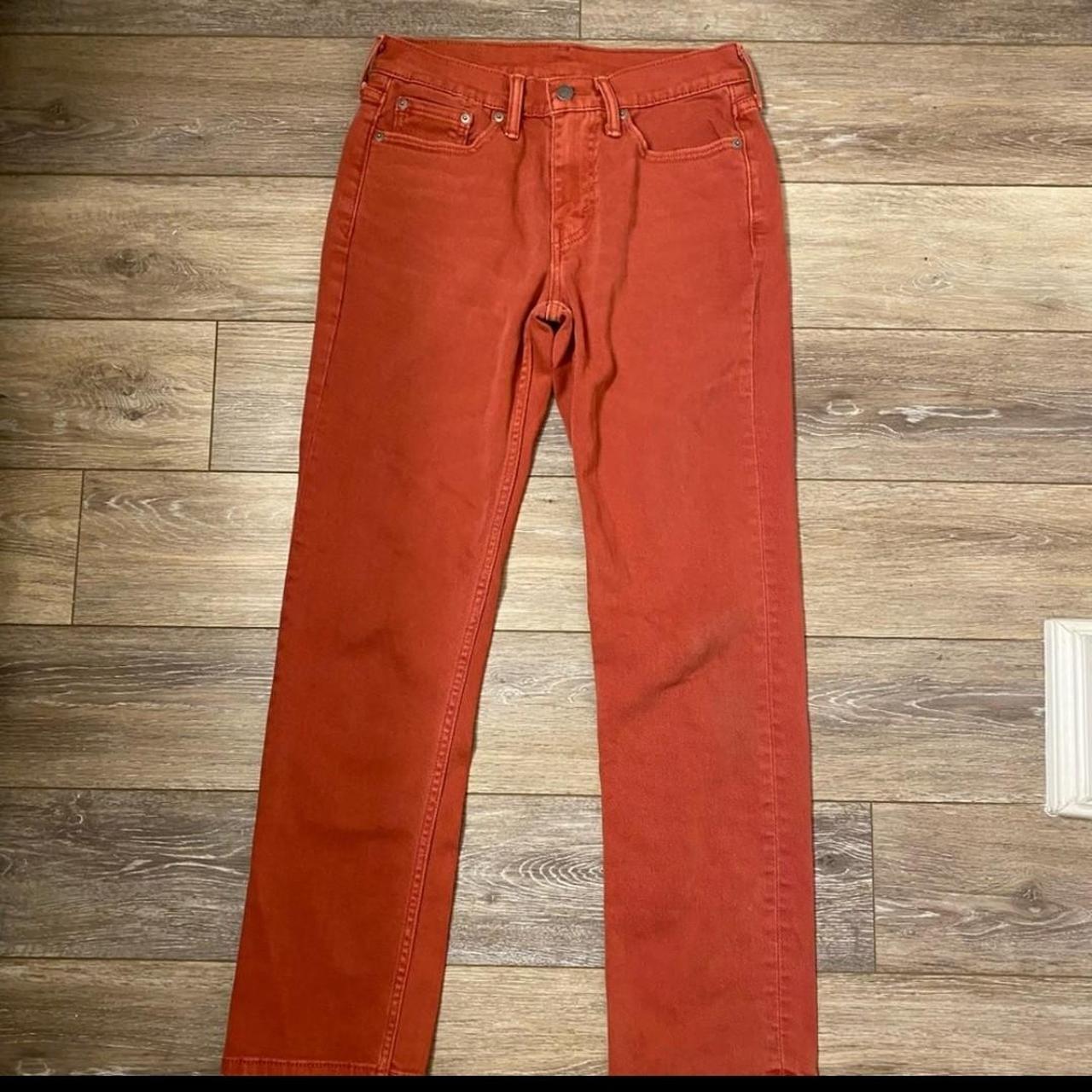 Levi's Women's Orange Jeans | Depop