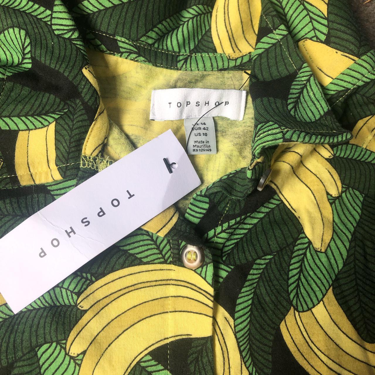 topshop banana shirt