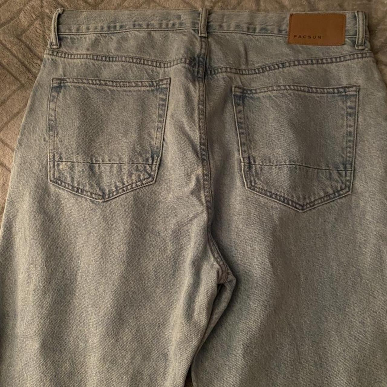 Zumiez Men's Blue and Silver Jeans | Depop