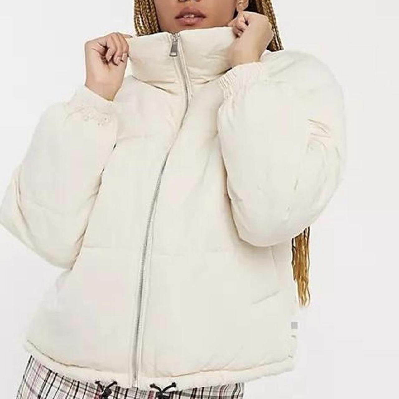 Pull and Bear Cream puffer coat 🤍, Only worn a