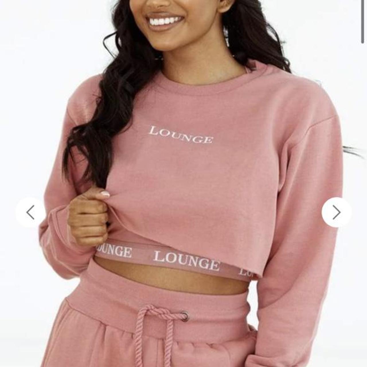 Lounge Underwear cropped Sweatshirt Pink, Brand New