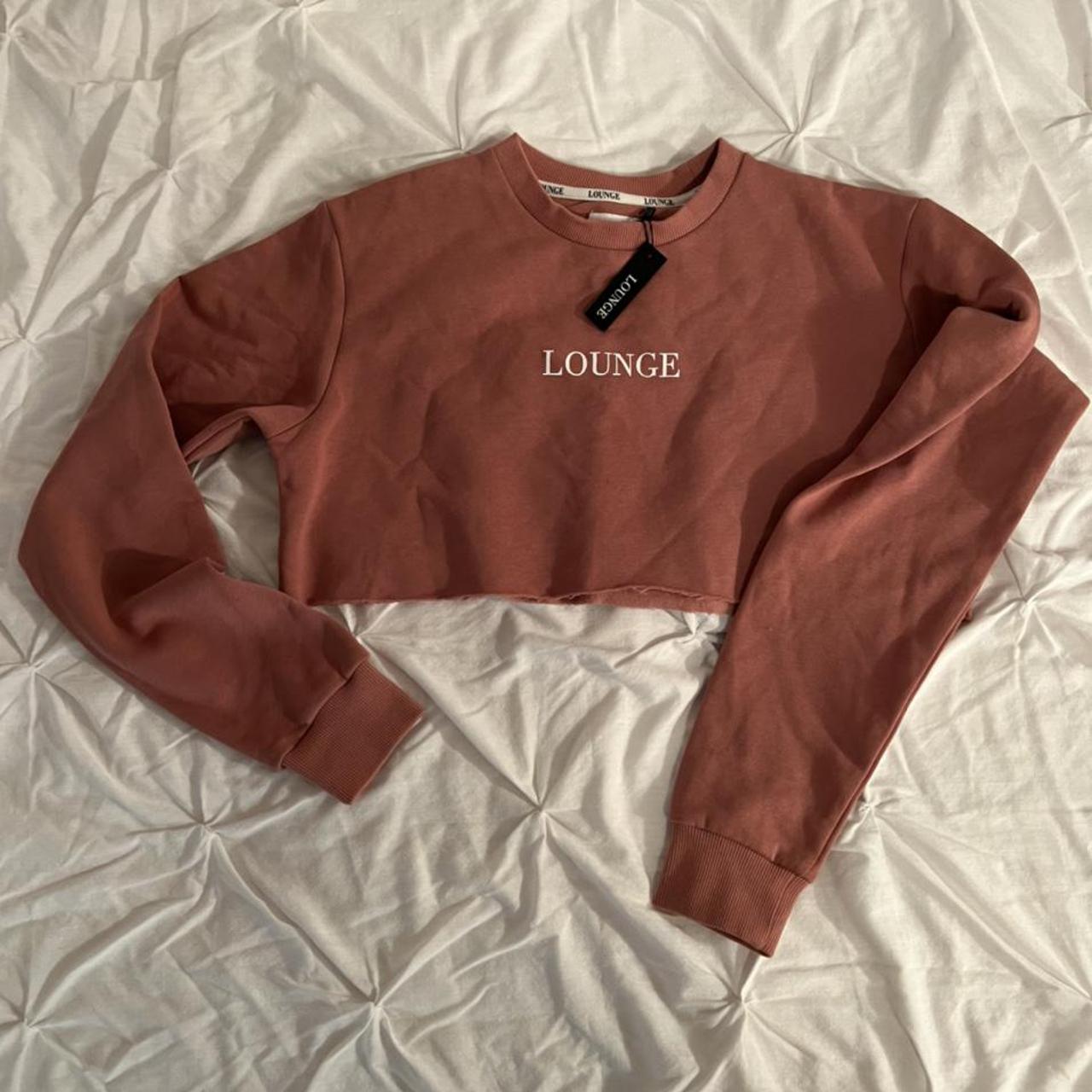 Lounge Underwear cropped Sweatshirt Pink, Brand New