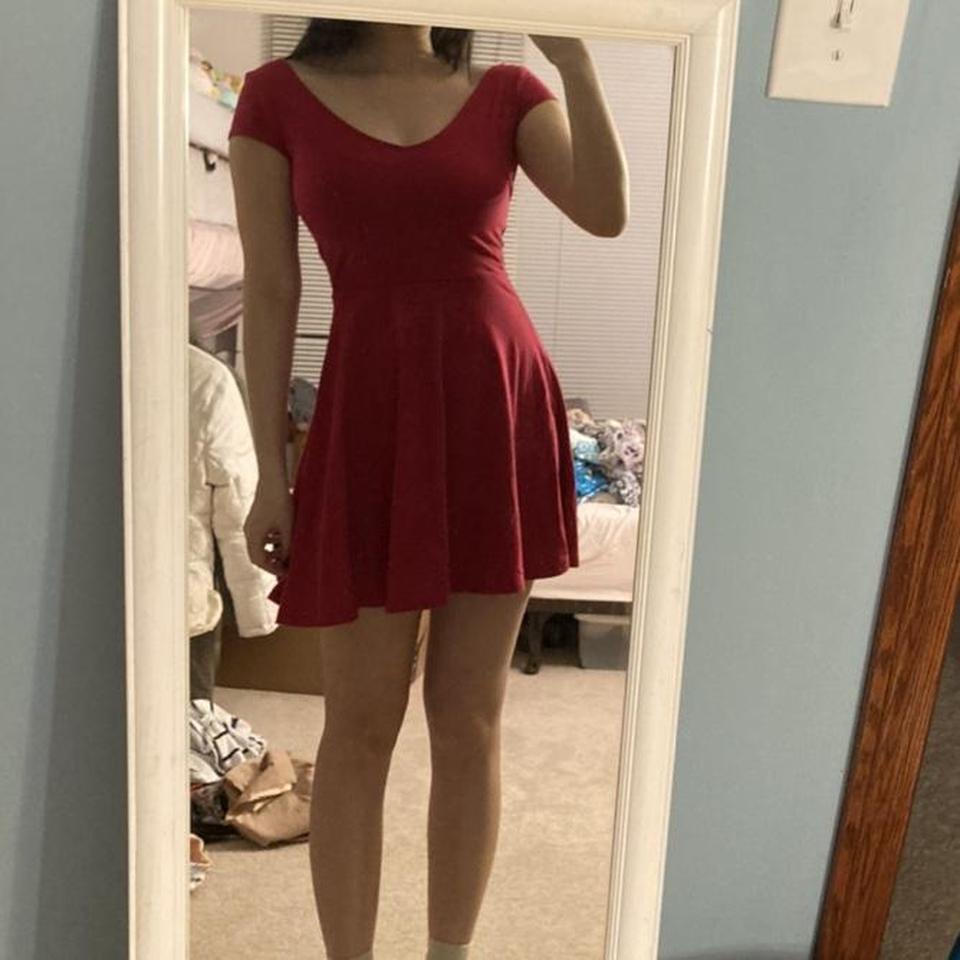 hollister red dress