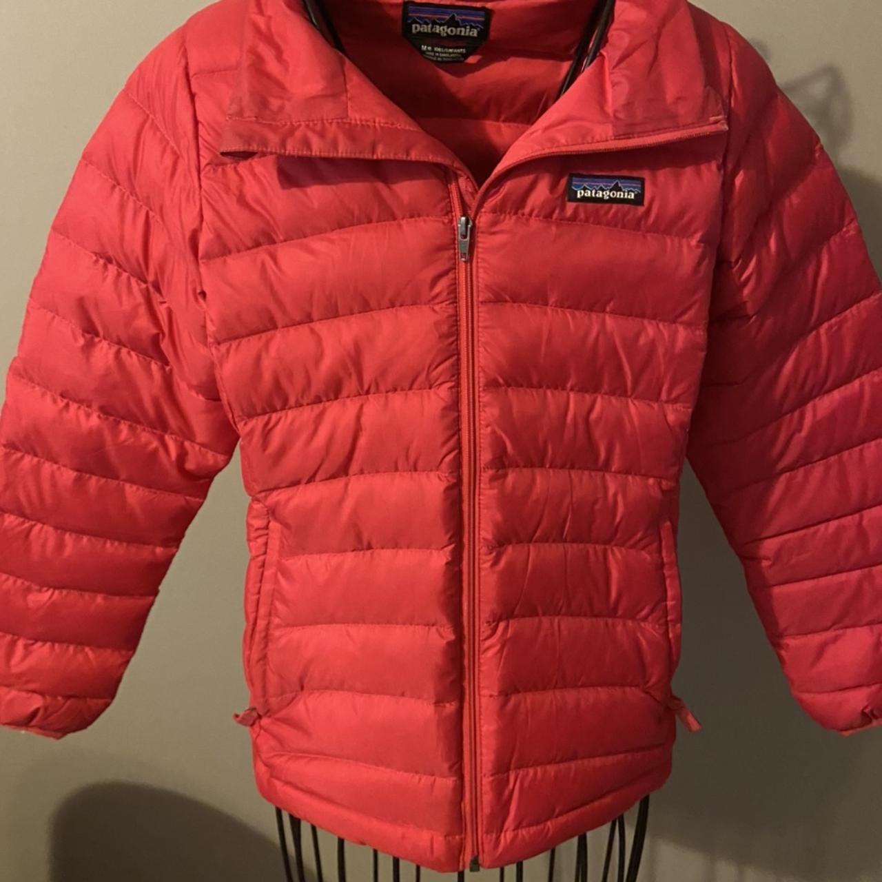 Patagonia Jacket Womens Medium Red Fleece Lined - Depop