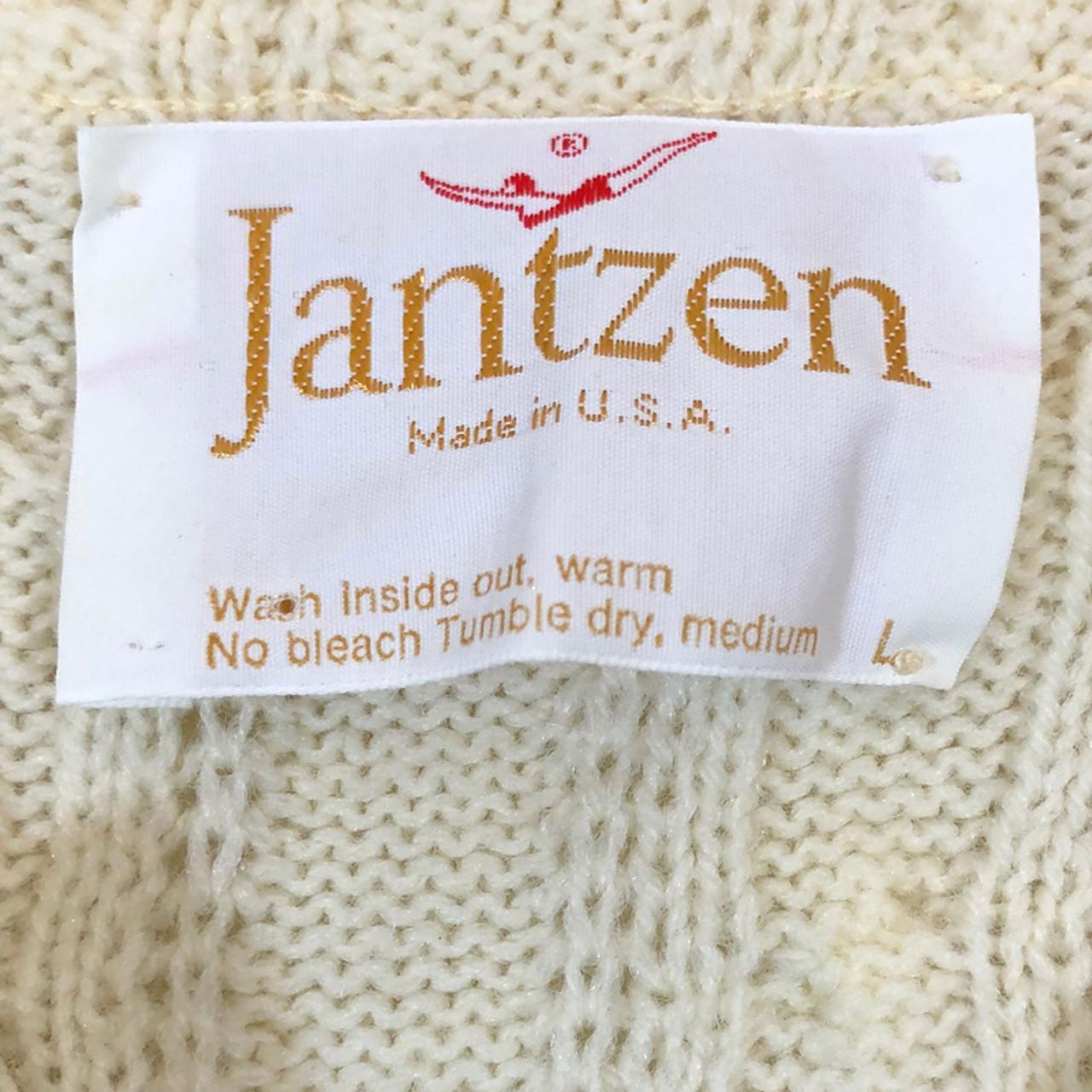 Jantzen Men's White and Green Sweatshirt (3)
