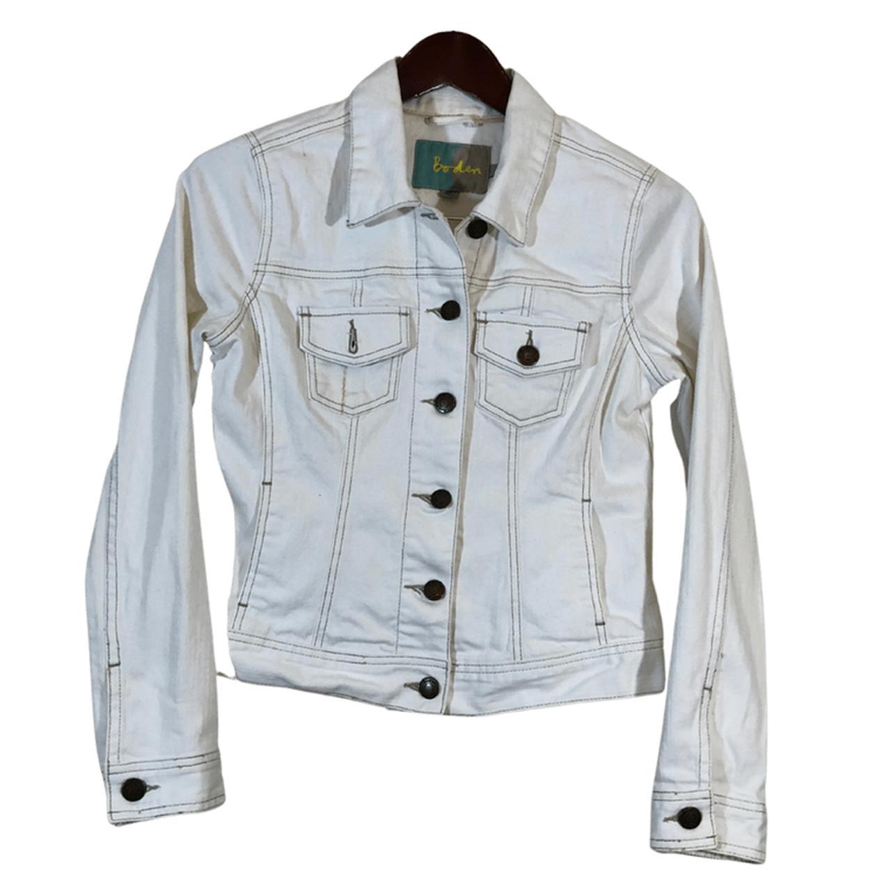 Boden white jacket best sale