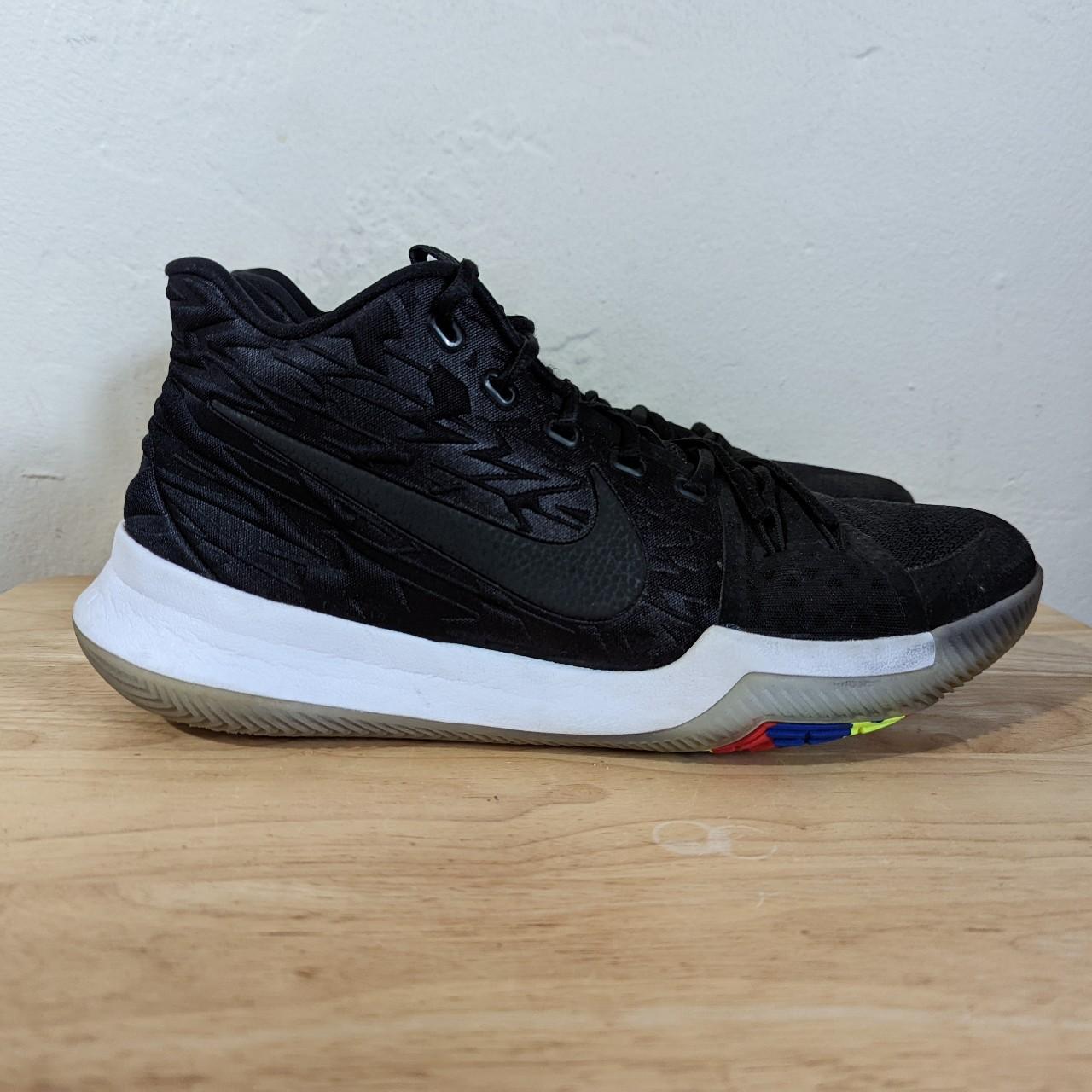 Nike Kyrie 3 Black Multi Color Sneakers 852395-009... - Depop