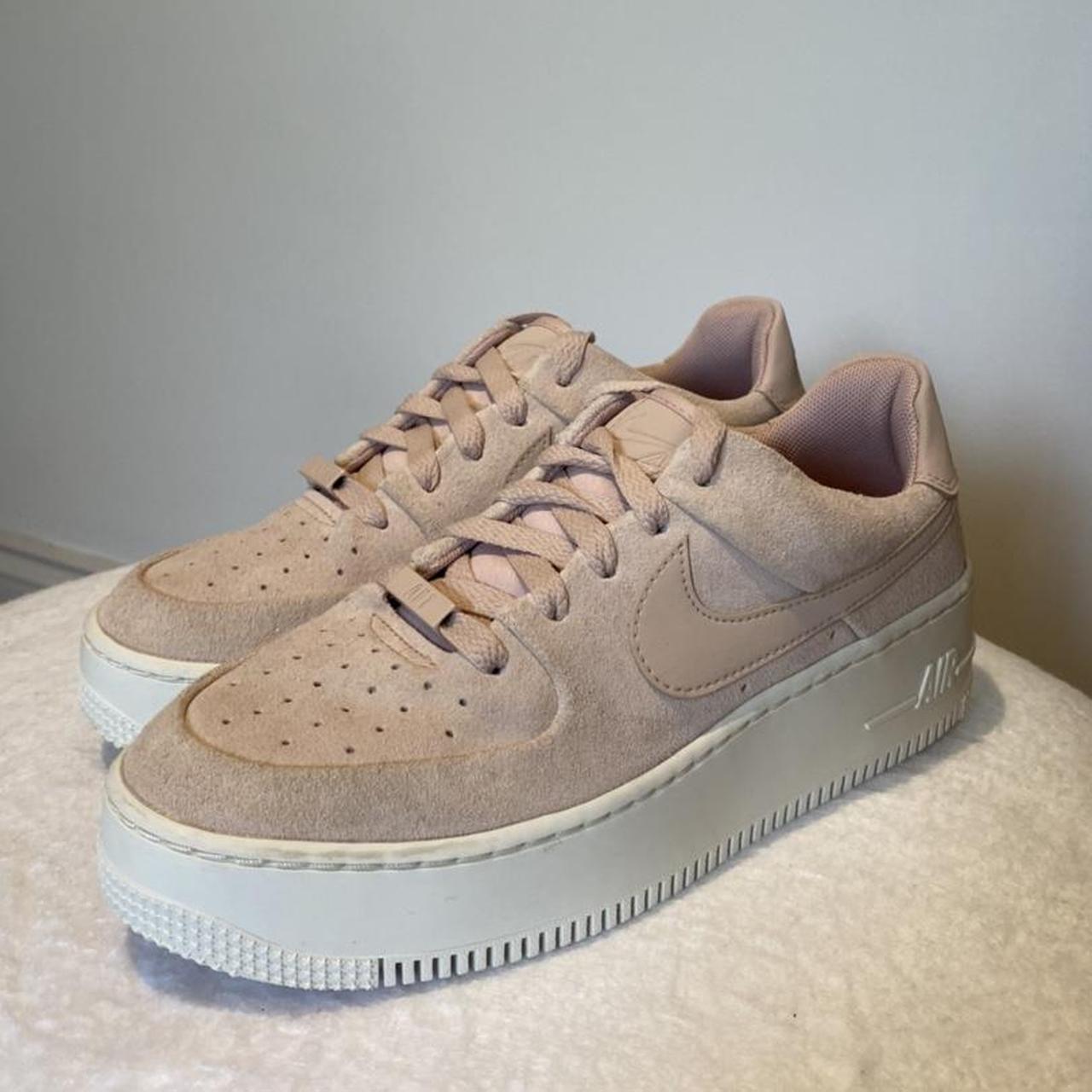 nude suede air force 1
