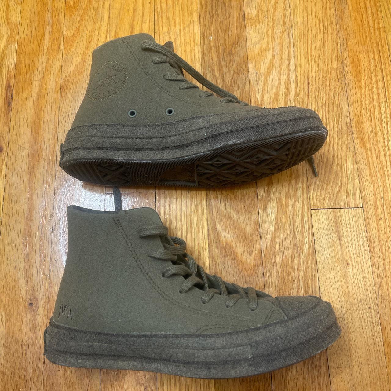 JW Anderson Felt Converse Military Green 5.5 PAY... Depop