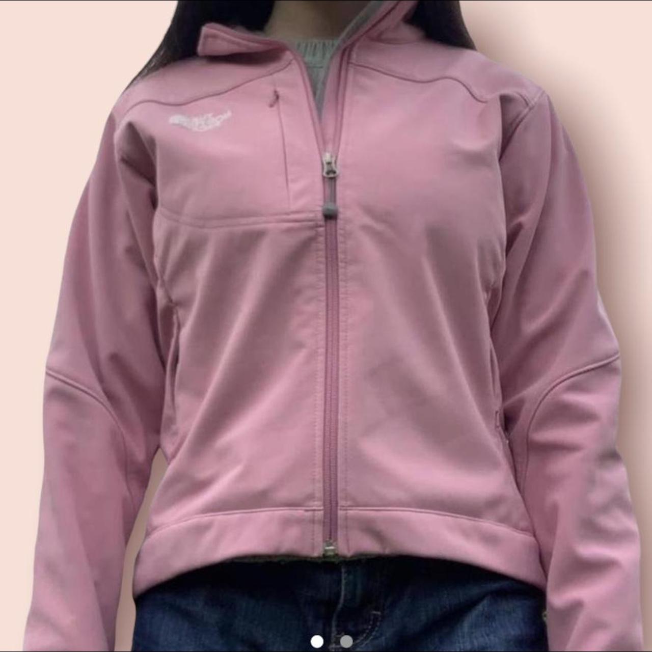 The North Face Women's Pink Coat Depop
