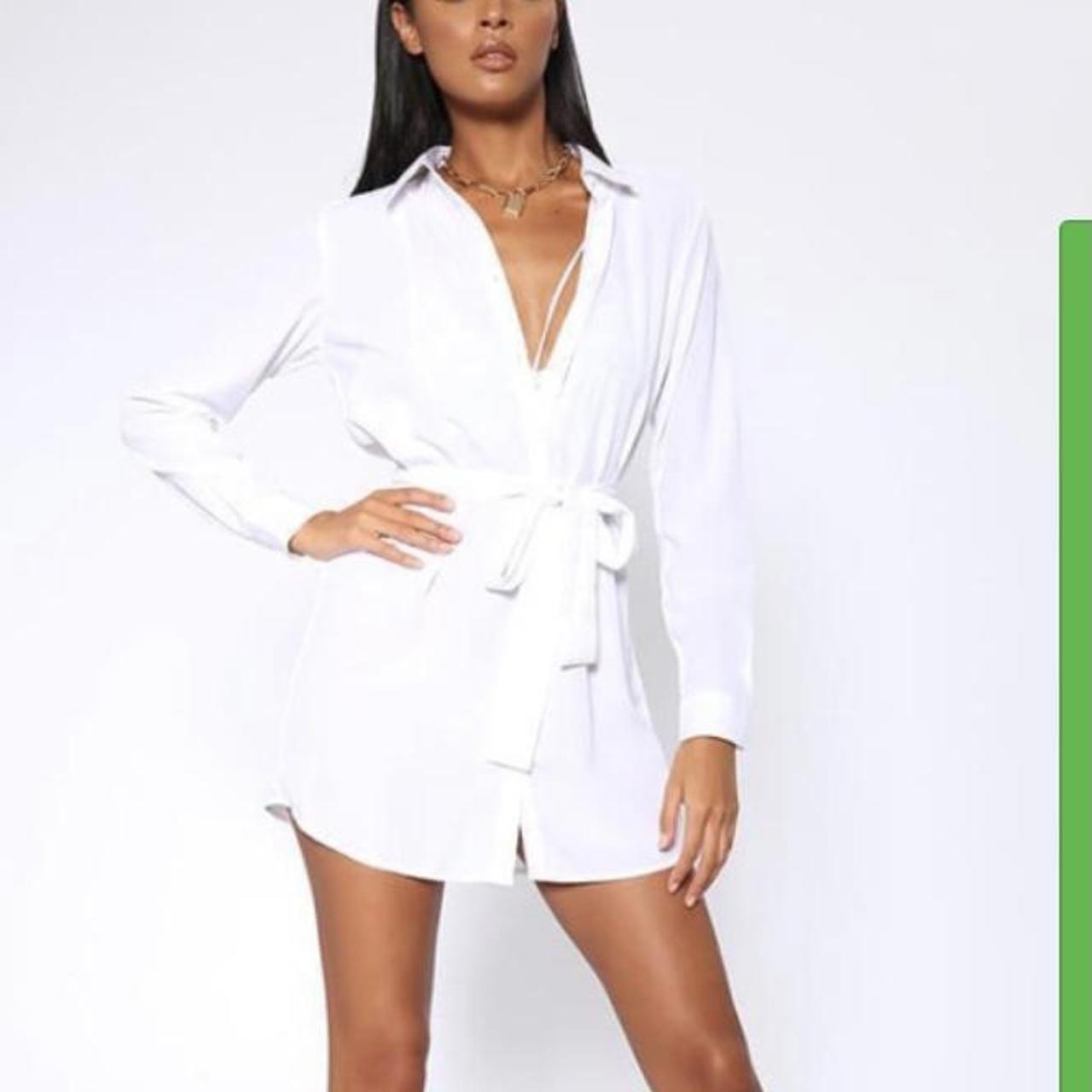 I SAW IT FIRST White shirt Dress Worn once