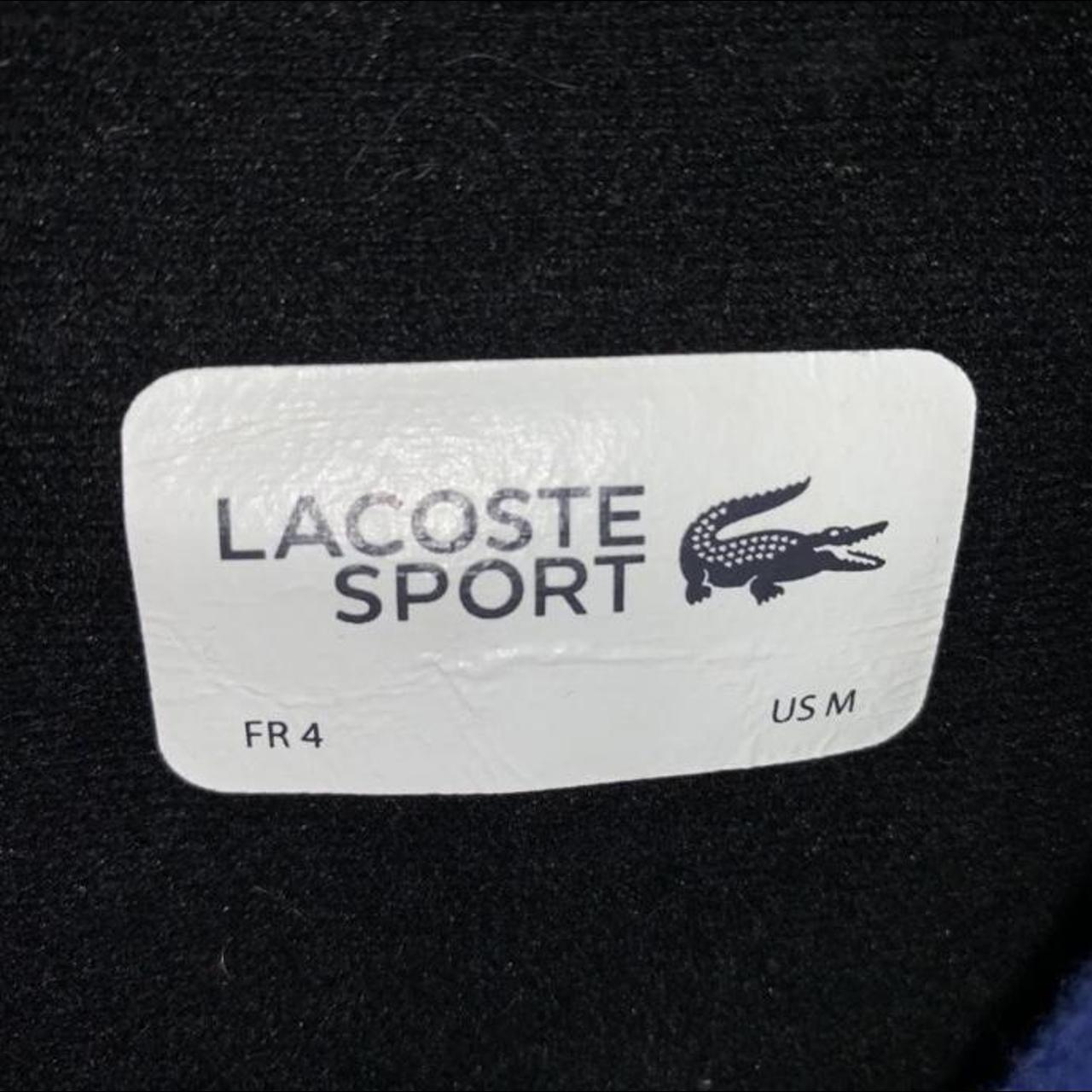 Lacoste tracksuit zip jacket. Size M / Medium. Black... - Depop