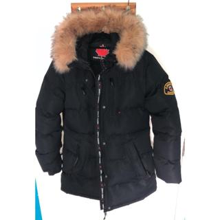 Zavetti Canada Thelon Long Puffer Parka Jacket, Black