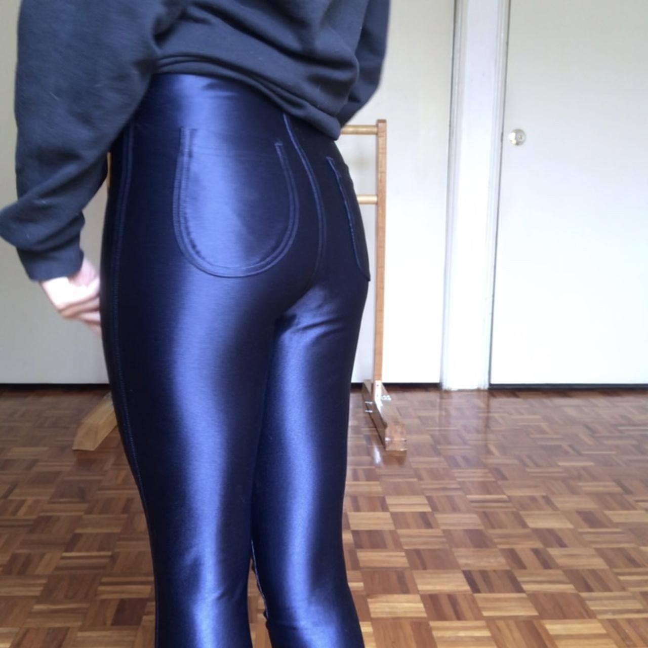 Disco Leggings Shiny Navy Blue Leggings Calzedonia Blue Super